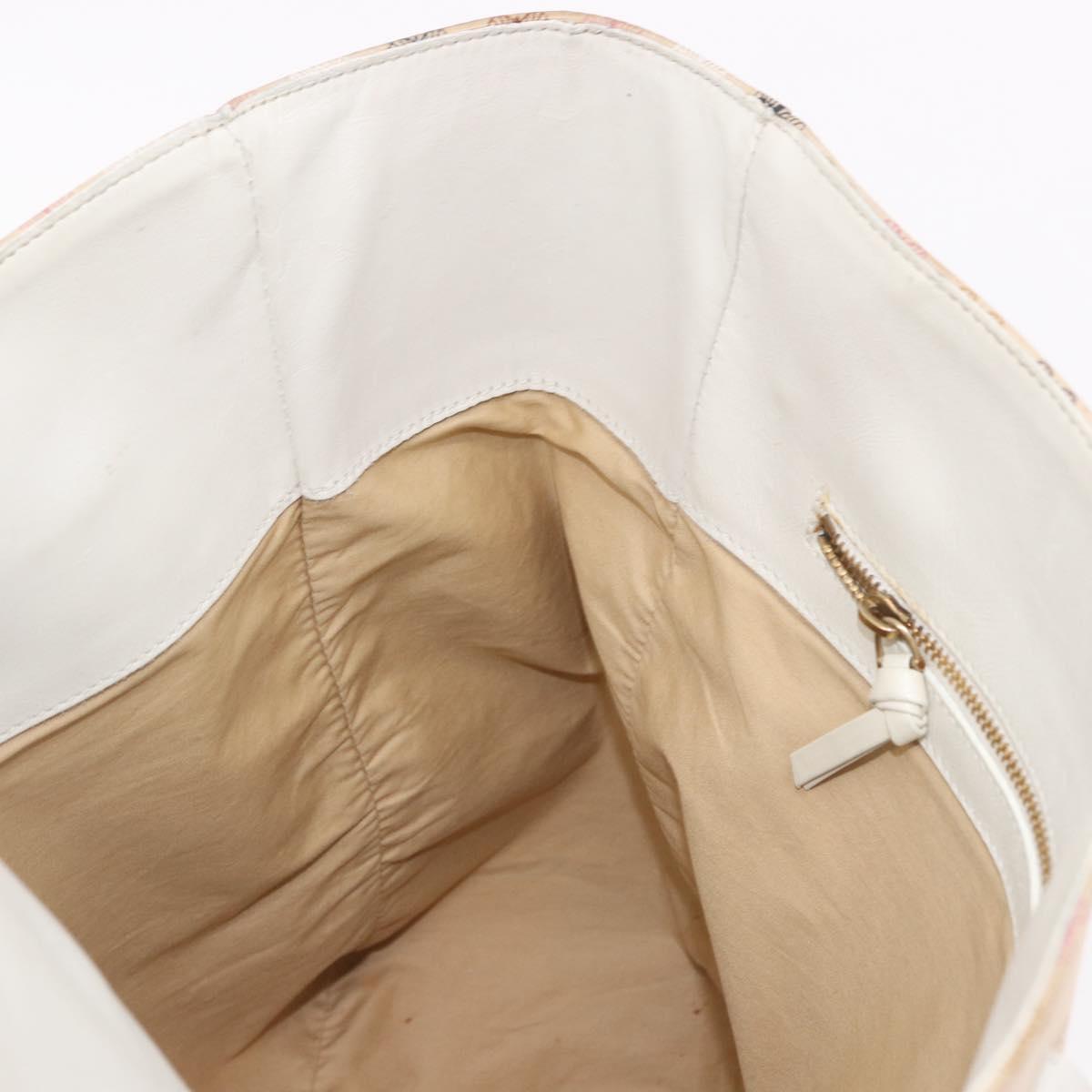 BOTTEGAVENETA Tote Bag Canvas Beige Gold Auth bs36067