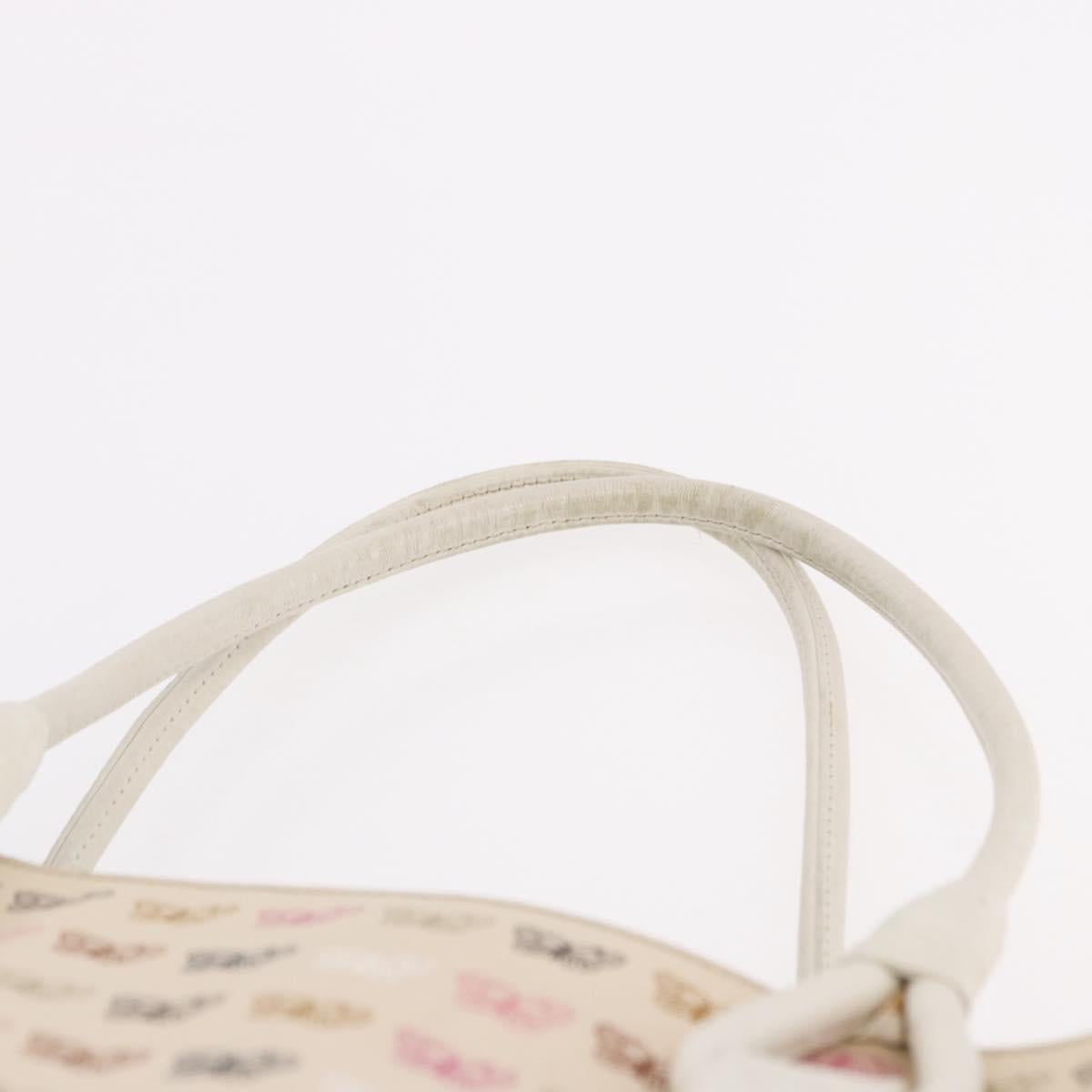 BOTTEGAVENETA Tote Bag Canvas Beige Gold Auth bs36067