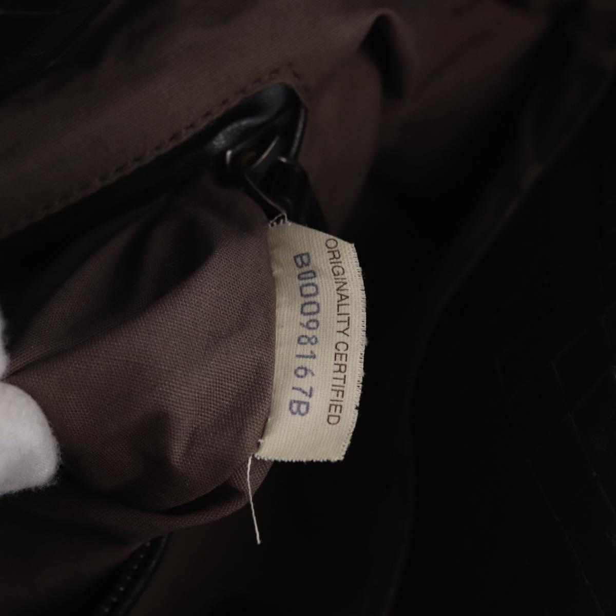 BOTTEGA VENETA Hand Bag Canvas Beige Auth bs36069