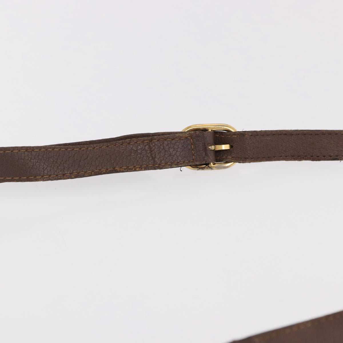 GUCCI GG Supreme Web Sherry Line Bag PVC Beige Gold 164 02 034 Auth bs36100