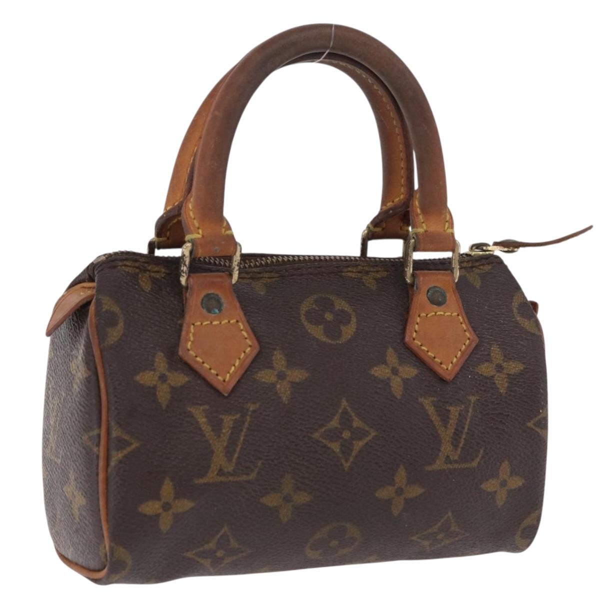 LOUIS VUITTON Monogram Mini Speedy Hand Bag M41534 LV Auth bs36105