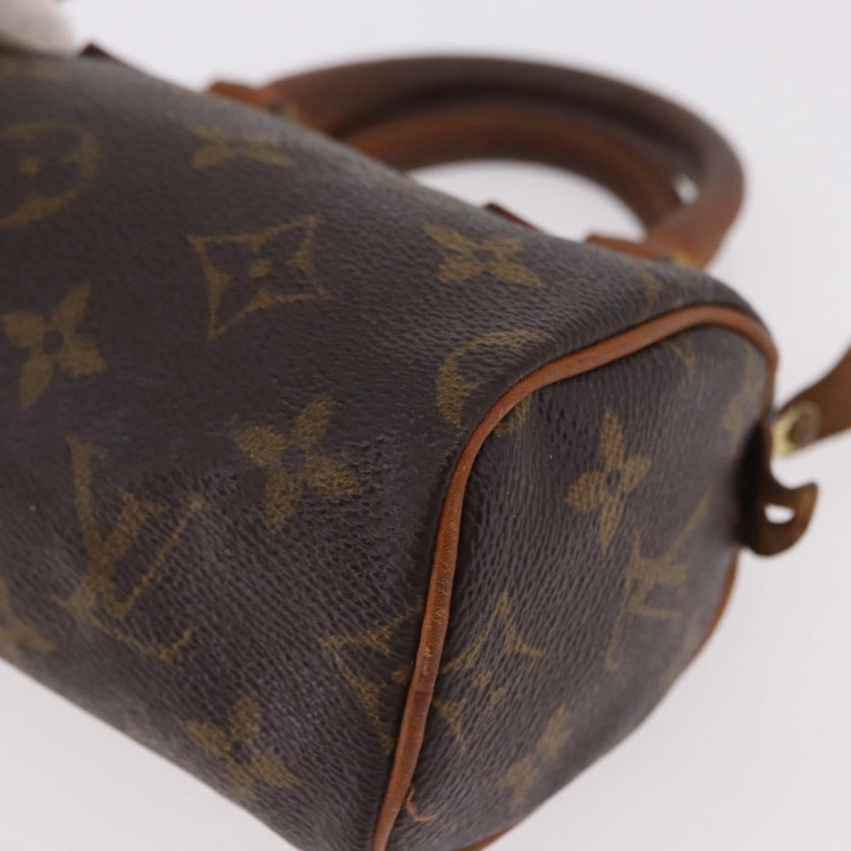 LOUIS VUITTON Monogram Mini Speedy Hand Bag M41534 LV Auth bs36105