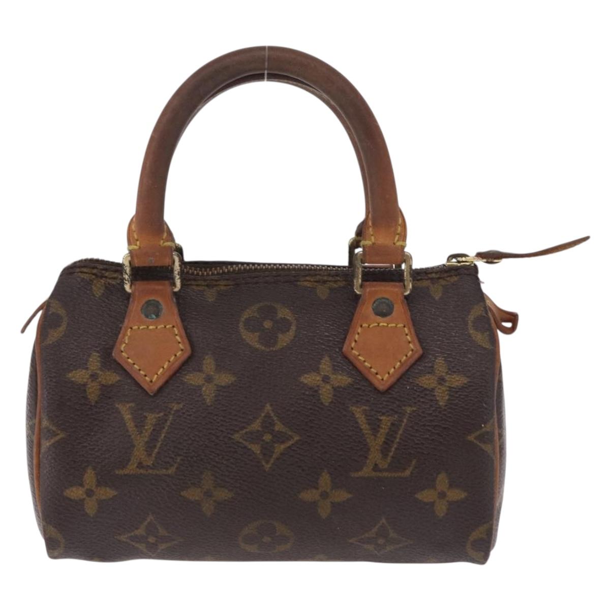 LOUIS VUITTON Monogram Mini Speedy Hand Bag M41534 LV Auth bs36105