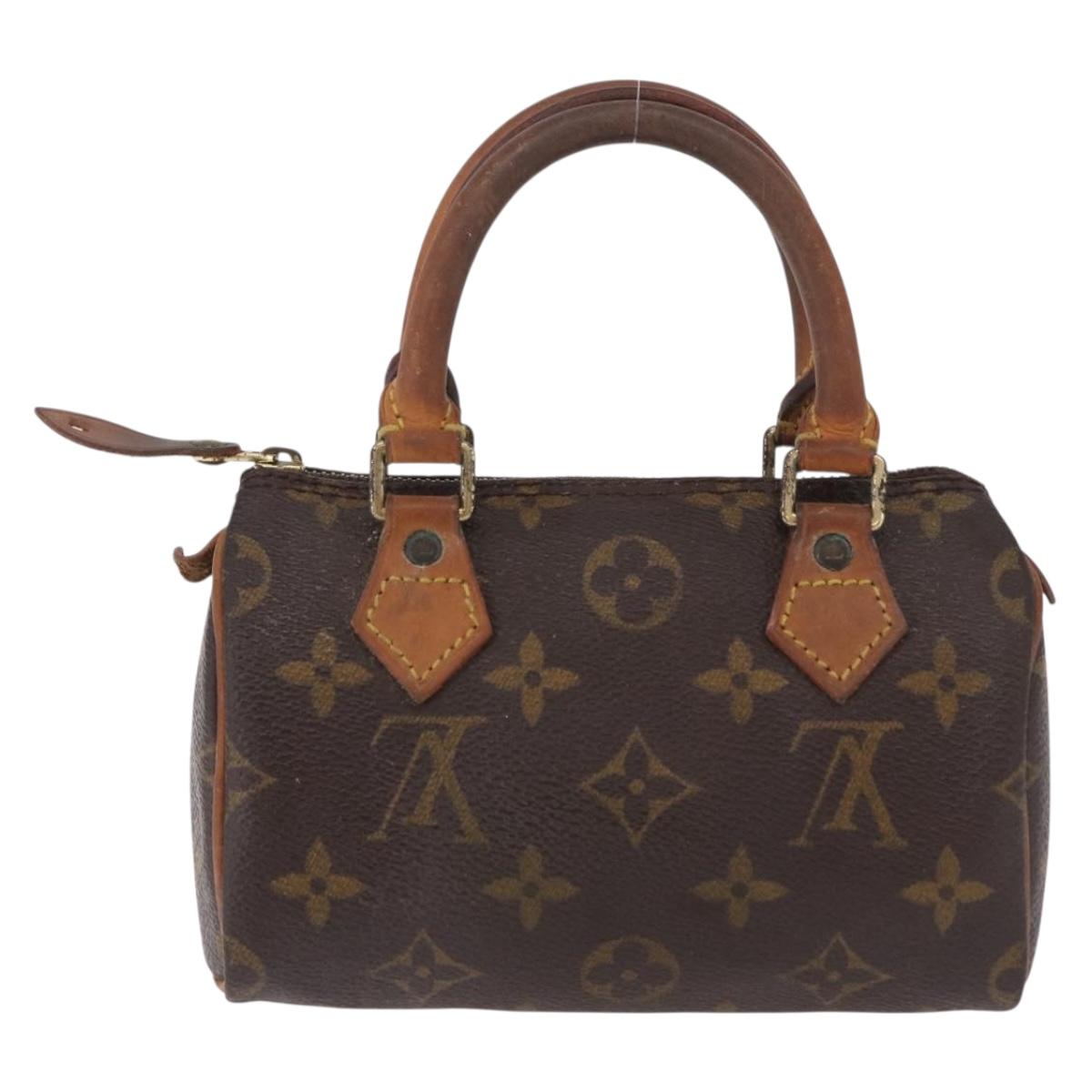 LOUIS VUITTON Monogram Mini Speedy Hand Bag M41534 LV Auth bs36105