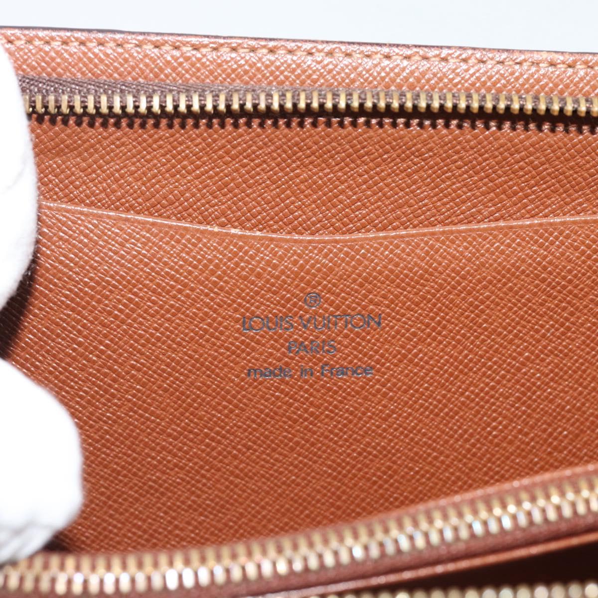 LOUIS VUITTON Monogram Porte Monnaie Zip Long Wallet M61727 LV Auth bs36107