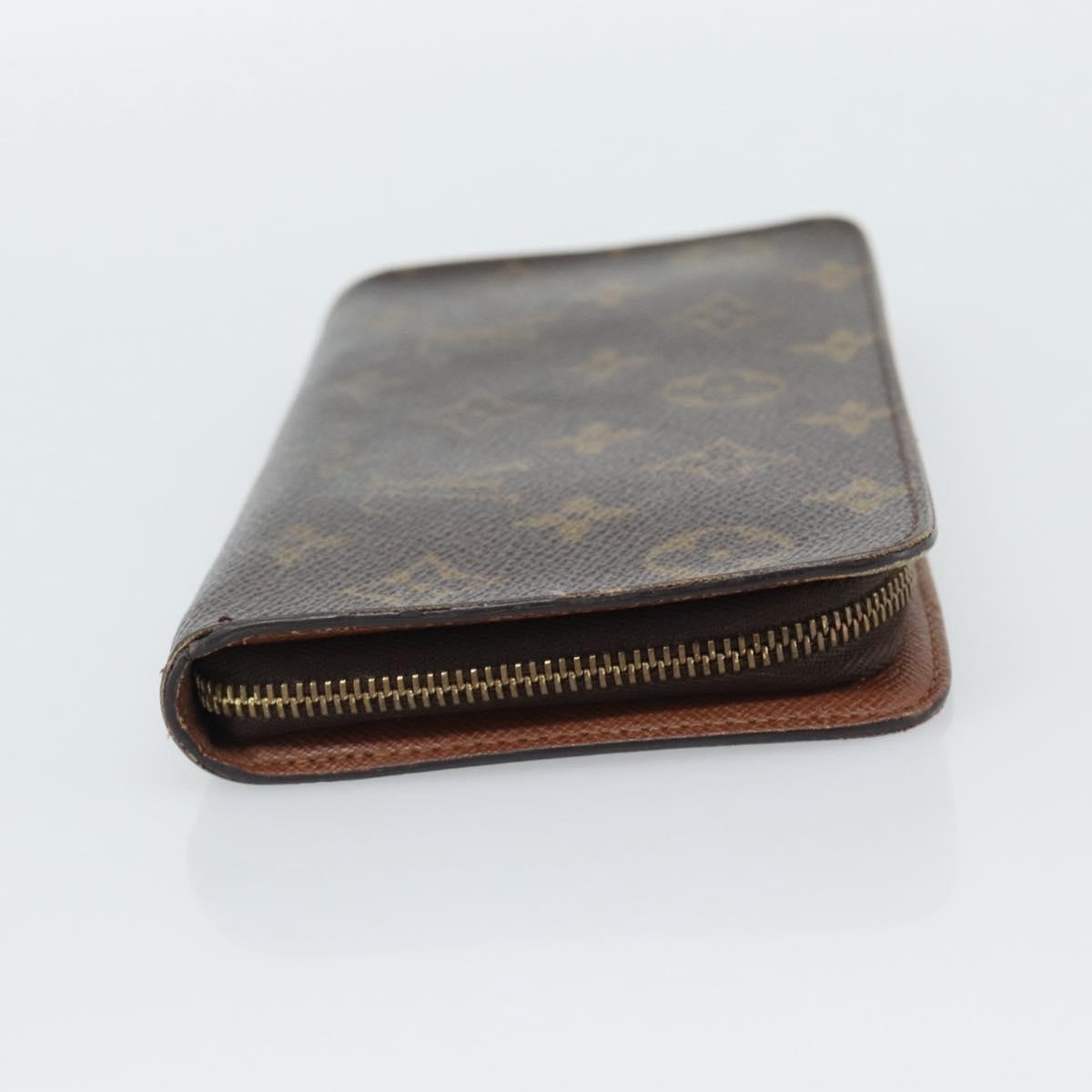 LOUIS VUITTON Monogram Porte Monnaie Zip Long Wallet M61727 LV Auth bs36107