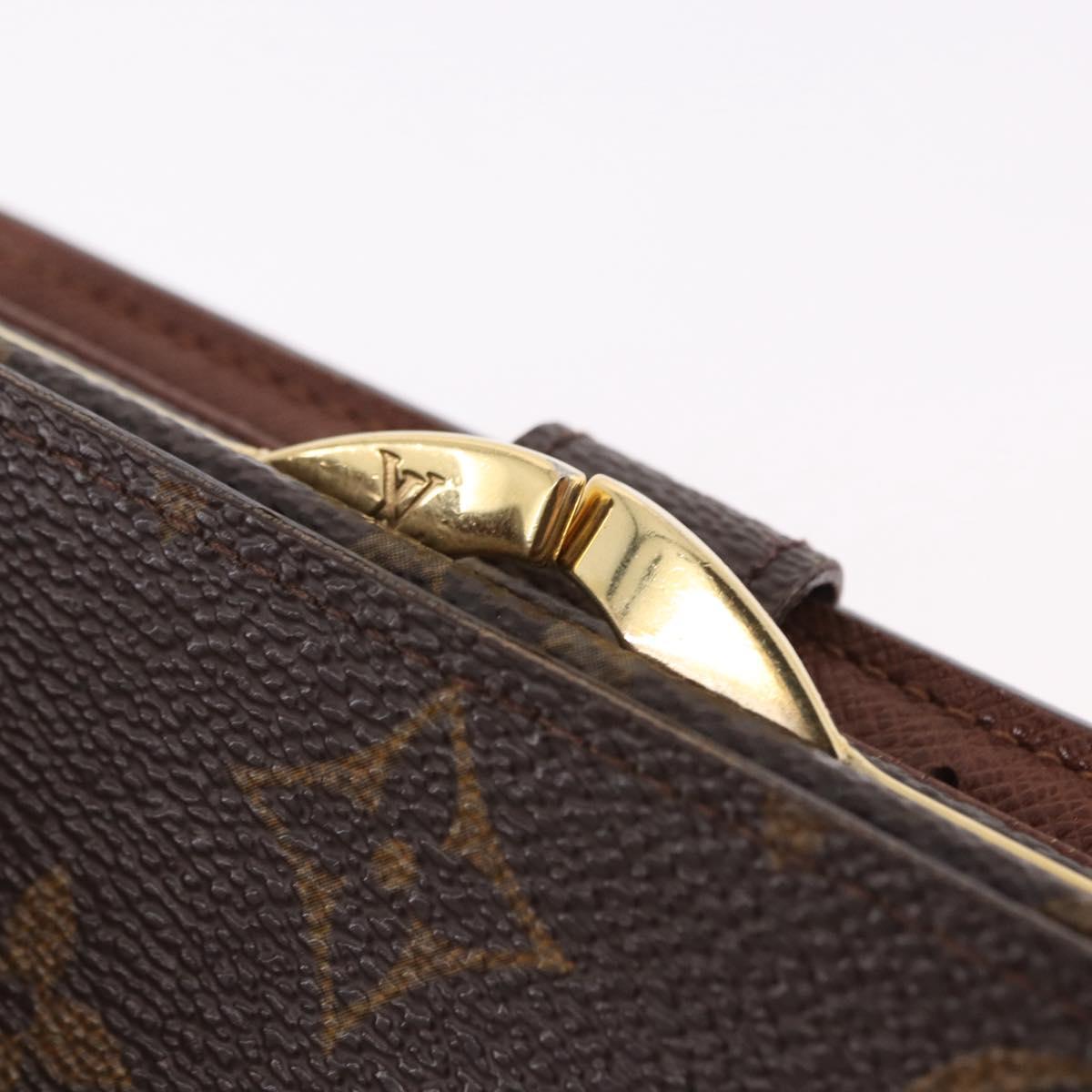 LOUIS VUITTON Monogram Porte Monnaie Billets Viennois Wallet M61663 Auth bs36108