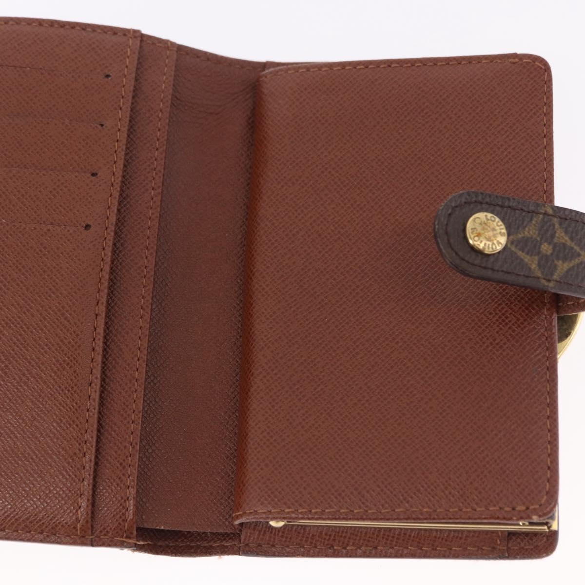LOUIS VUITTON Monogram Porte Monnaie Billets Viennois Wallet M61663 Auth bs36108