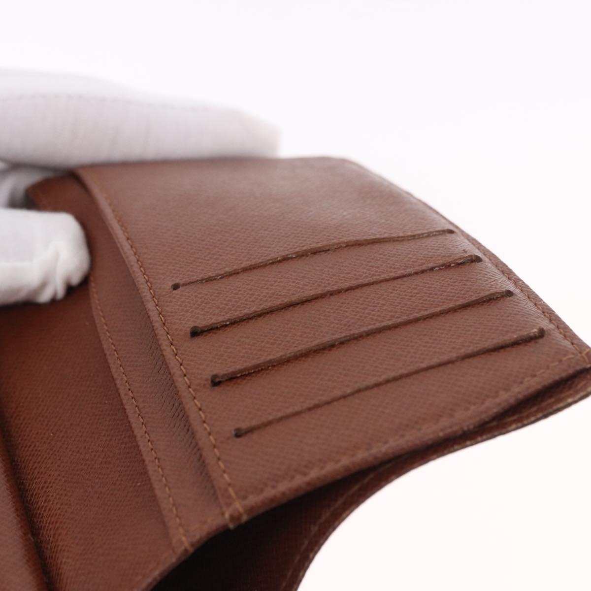 LOUIS VUITTON Monogram Porte Monnaie Billets Viennois Wallet M61663 Auth bs36108