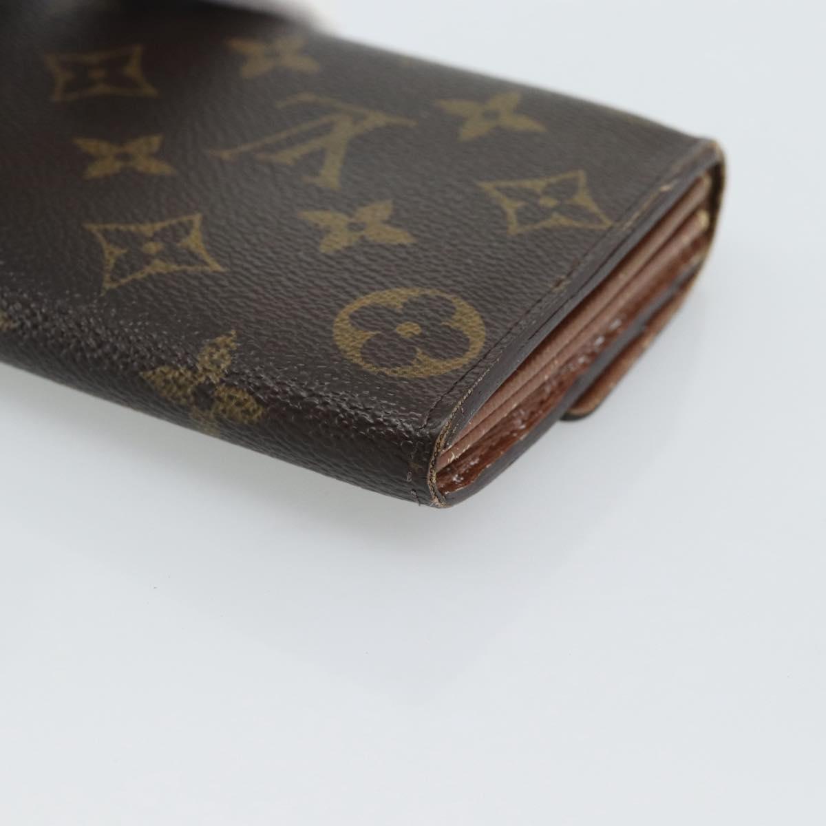 LOUIS VUITTON Monogram Portefeuille Sarah Long Wallet M61734 LV Auth bs36109