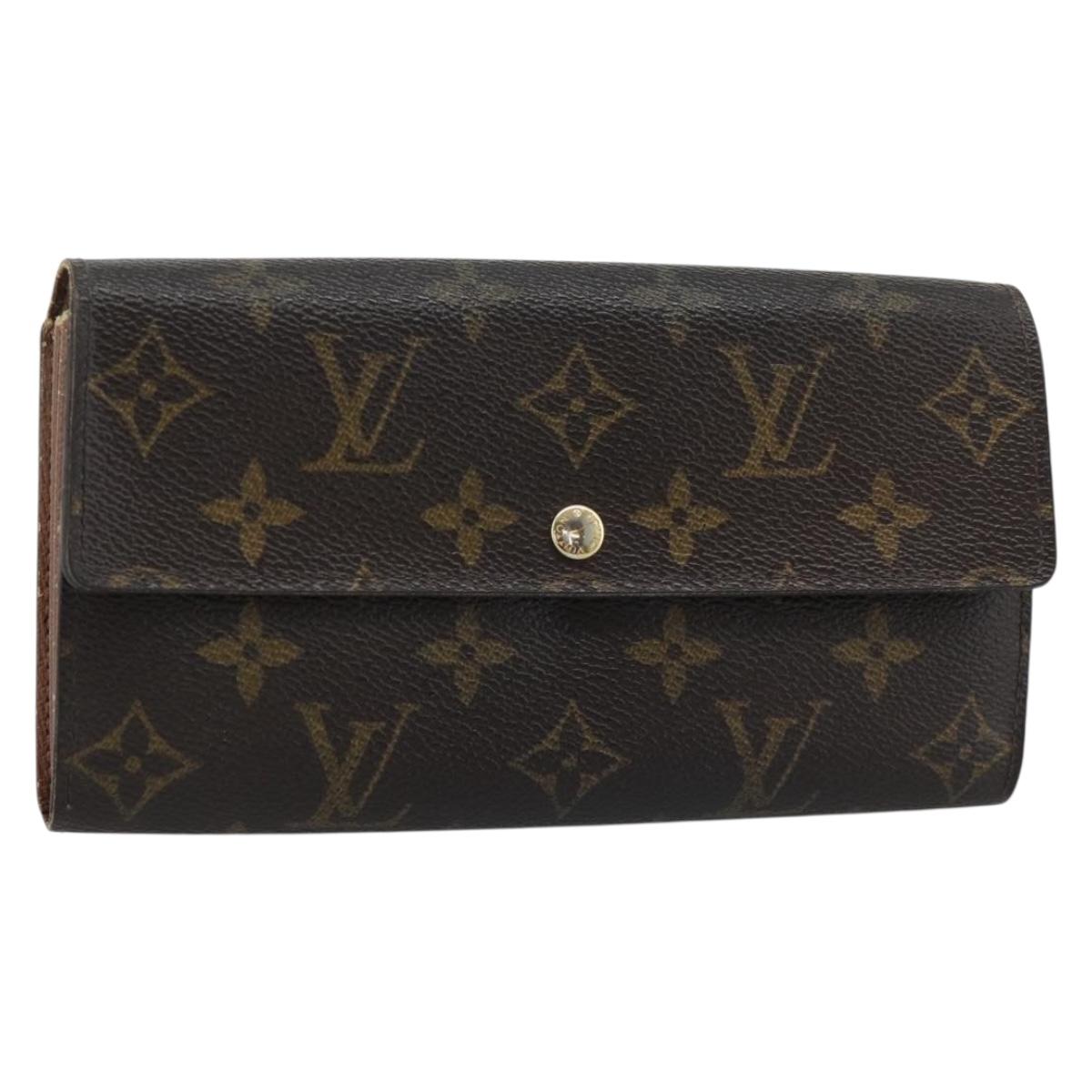 LOUIS VUITTON Monogram Portefeuille Sarah Long Wallet M61734 LV Auth bs36109