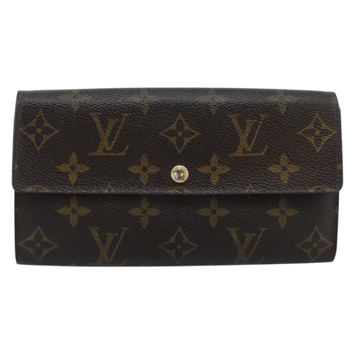 LOUIS VUITTON Monogram Portefeuille Sarah Long Wallet M61734 LV Auth bs36109