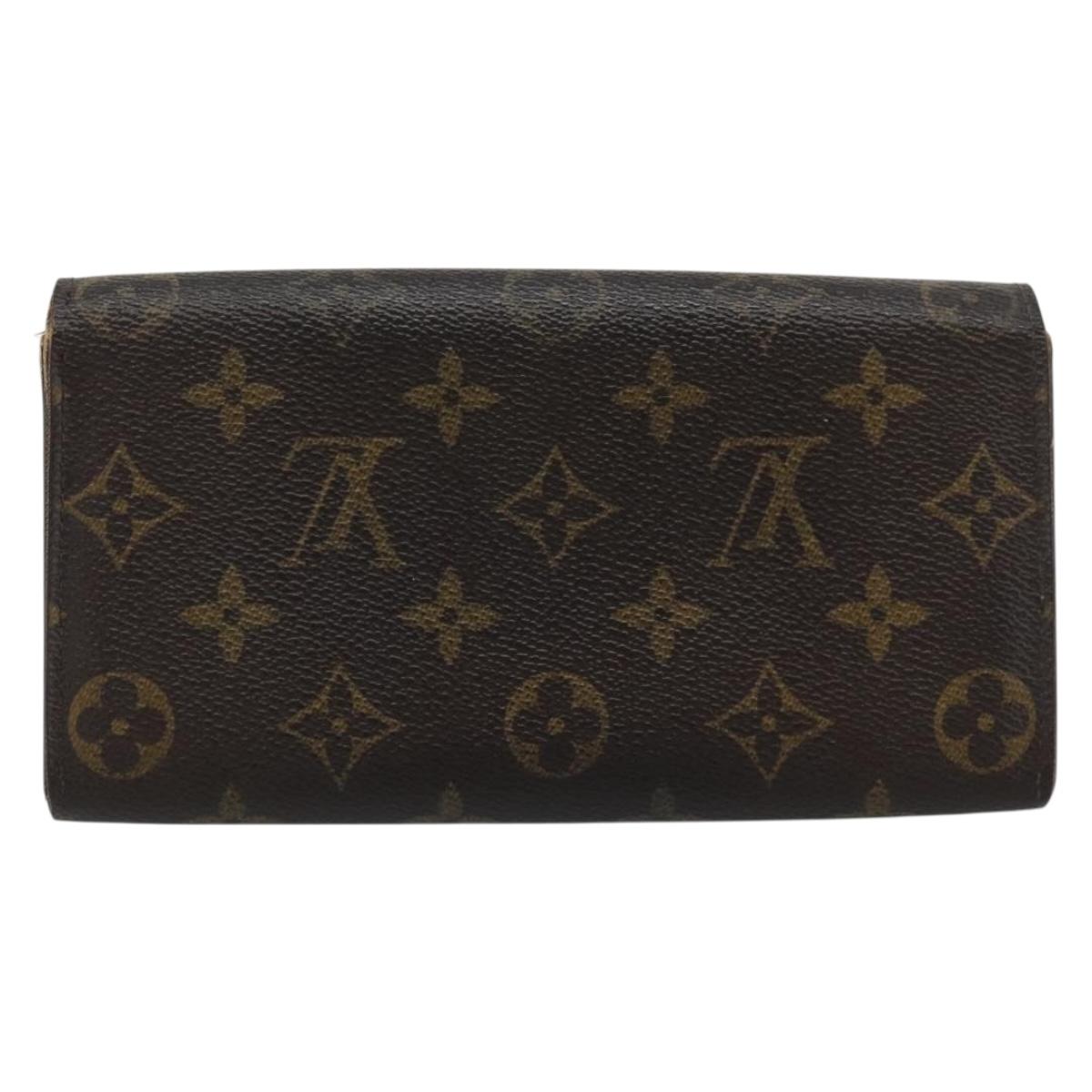LOUIS VUITTON Monogram Portefeuille Sarah Long Wallet M61734 LV Auth bs36109