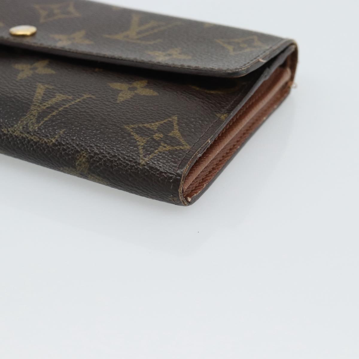 LOUIS VUITTON Monogram Portefeuille Sarah Long Wallet M61734 LV Auth bs36109