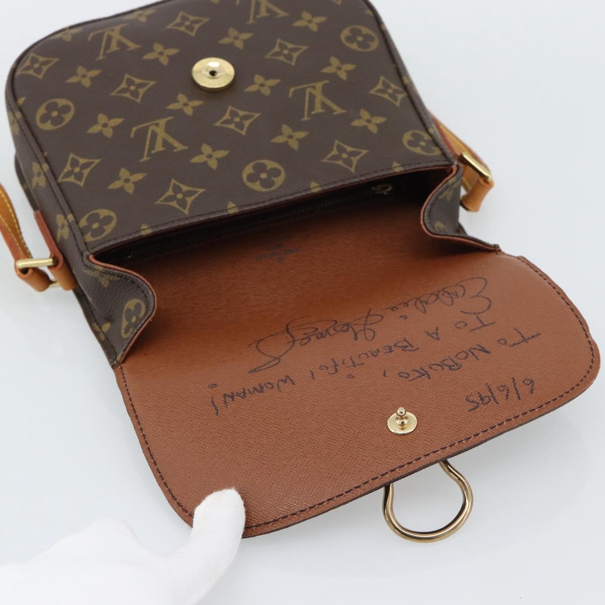 LOUIS VUITTON Monogram Saint Cloud MM Shoulder Bag M51243 LV Auth bs36110