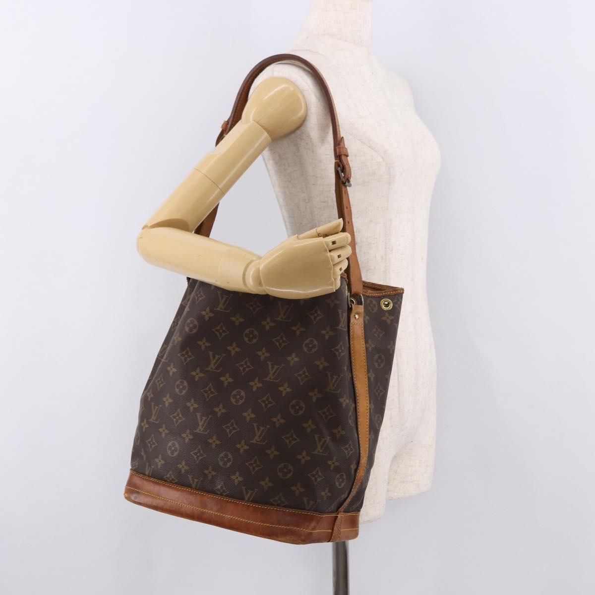 LOUIS VUITTON Monogram Noe Shoulder Bag M42224 LV Auth bs36111