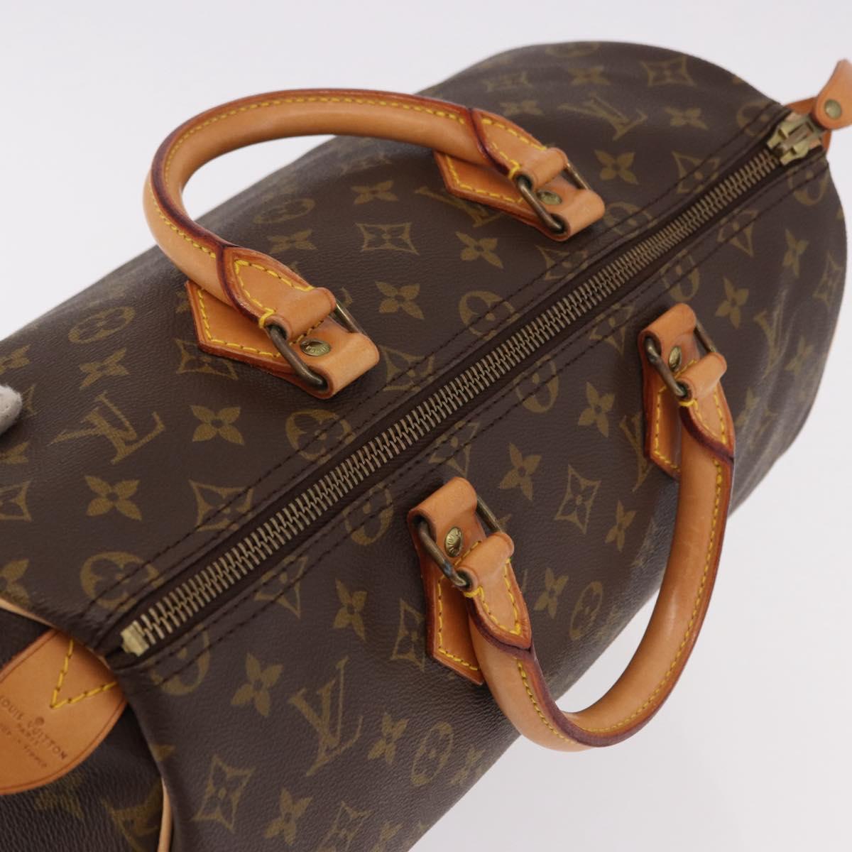 LOUIS VUITTON Monogram Speedy 35 Hand Bag Vintage M41524 LV Auth bs36112A