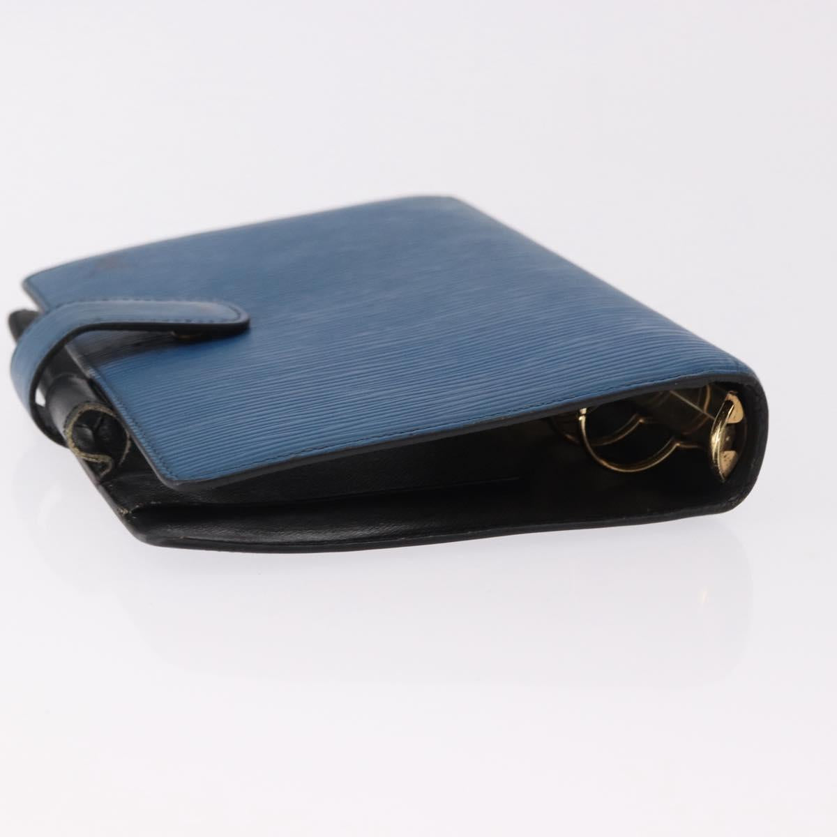 LOUIS VUITTON Epi Agenda MM Day Planner Cover Blue R20055 LV Auth bs36113