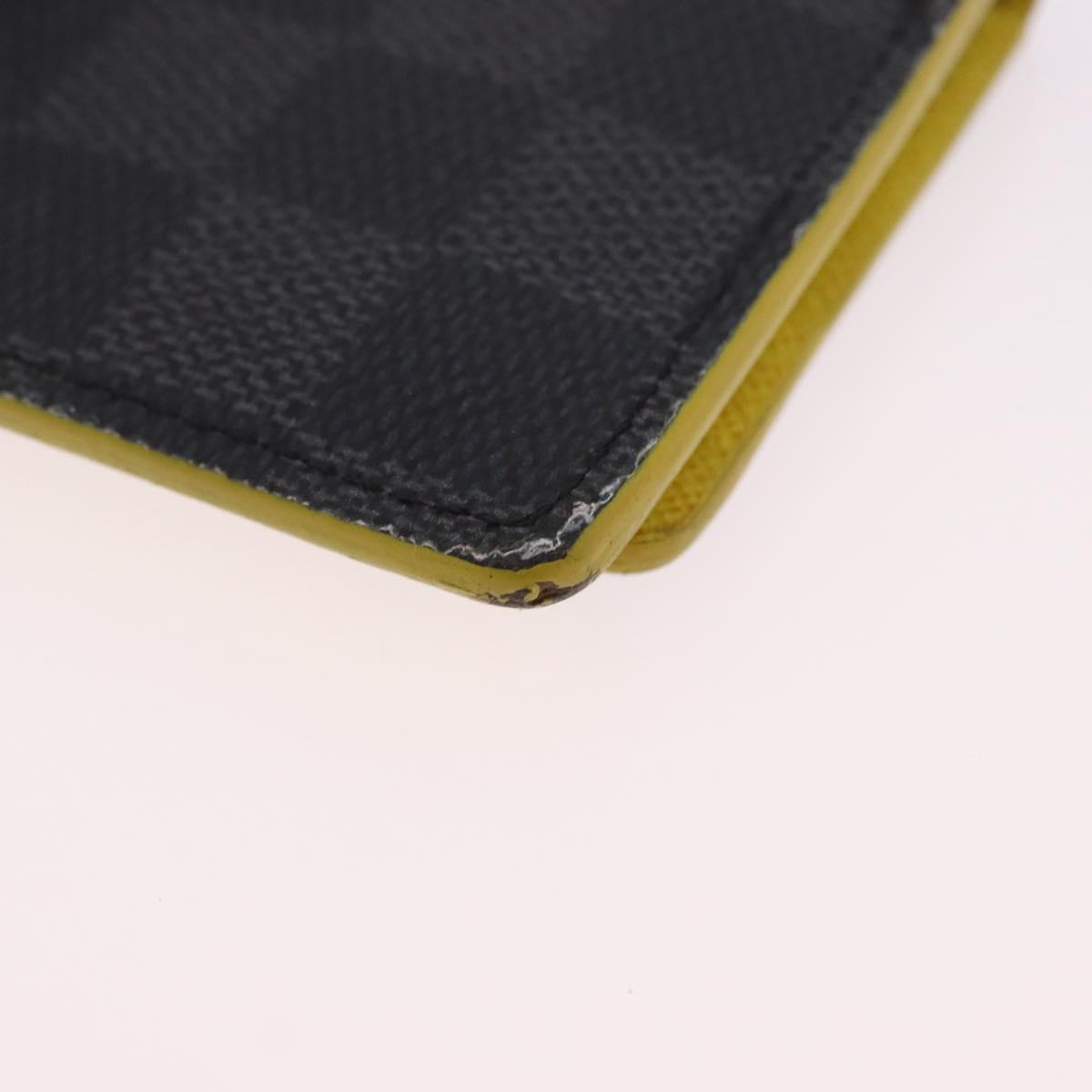 LOUIS VUITTON Damier Graphite Portefeuille Multripru Wallet N60302 Auth bs36118