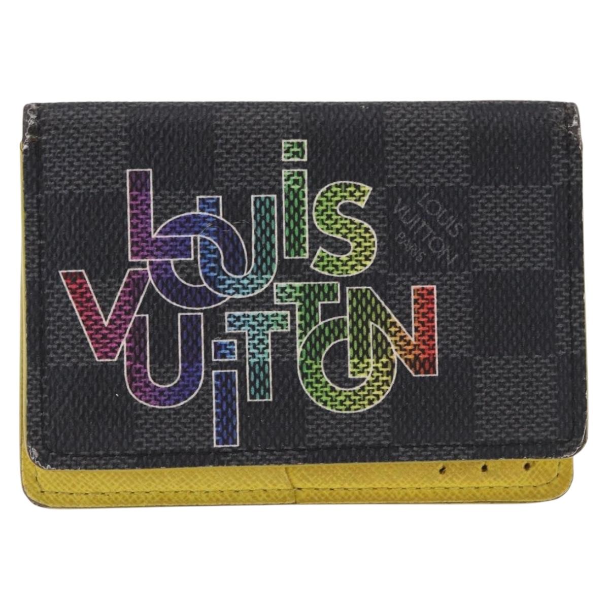 LOUIS VUITTON Damier Graphite Portefeuille Multripru Wallet N60302 Auth bs36118