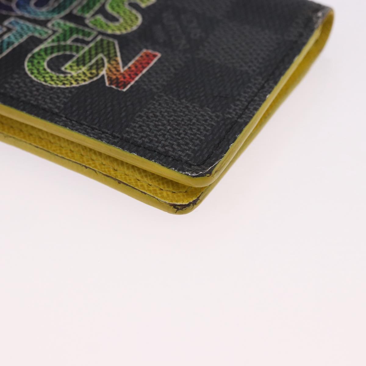 LOUIS VUITTON Damier Graphite Portefeuille Multripru Wallet N60302 Auth bs36118