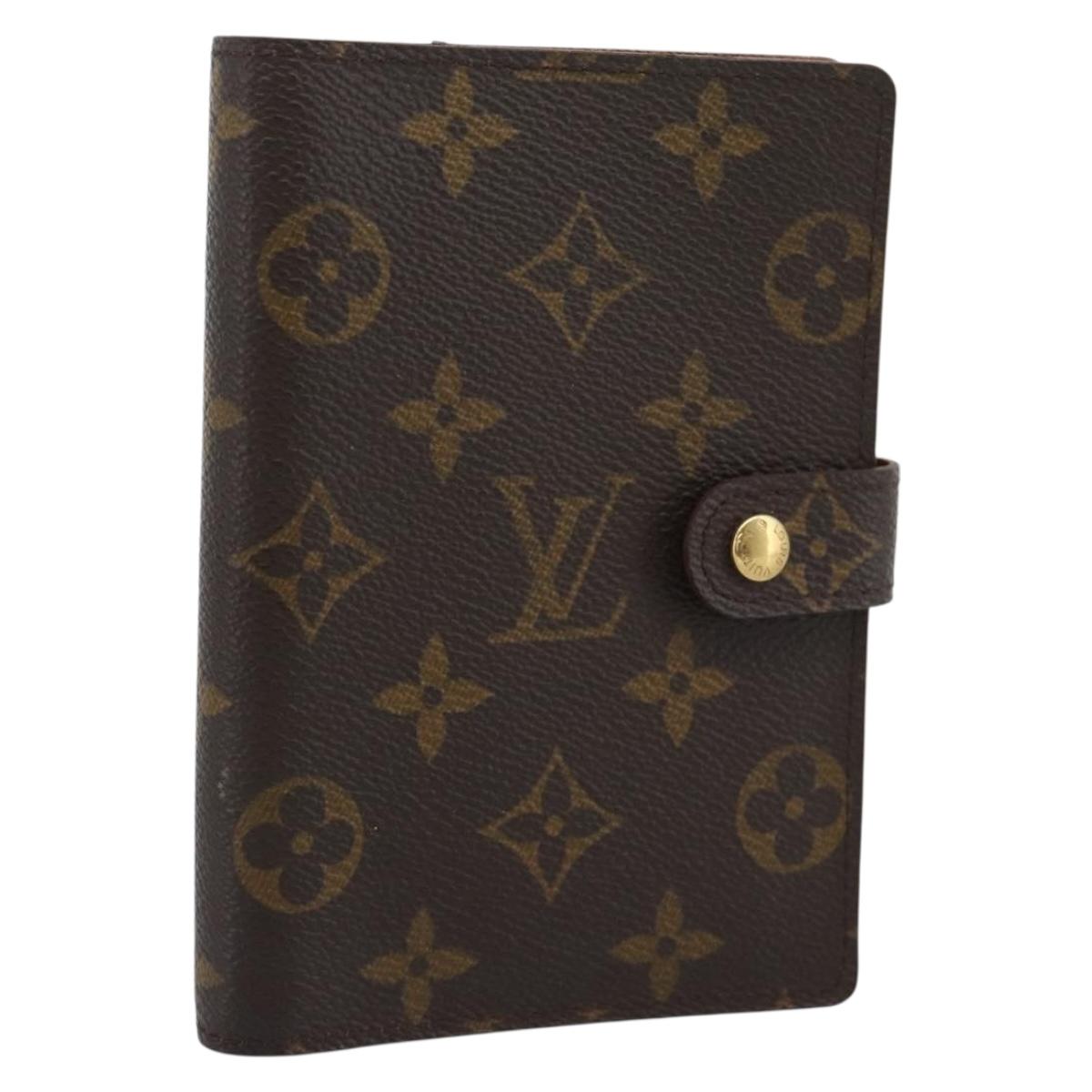 LOUIS VUITTON Monogram Agenda PM Day Planner Cover R20005 LV Auth bs36120