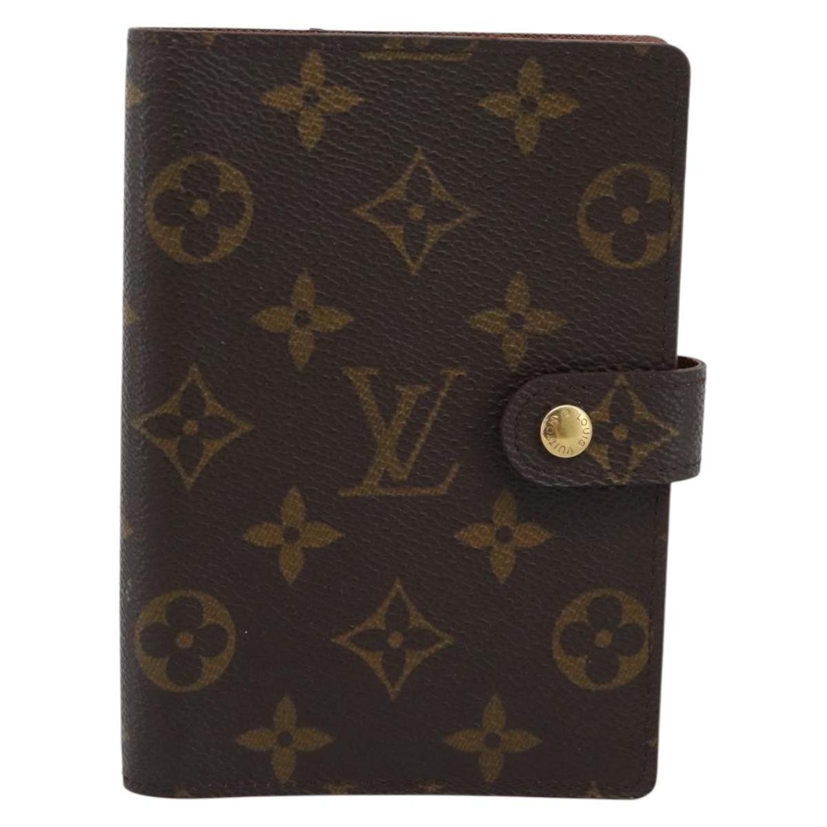 LOUIS VUITTON Monogram Agenda PM Day Planner Cover R20005 LV Auth bs36120