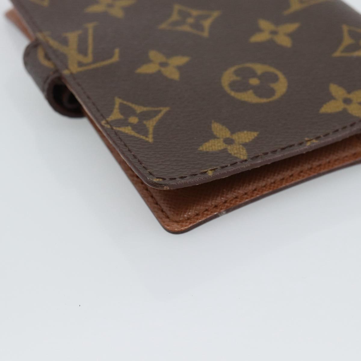 LOUIS VUITTON Monogram Agenda PM Day Planner Cover R20005 LV Auth bs36122