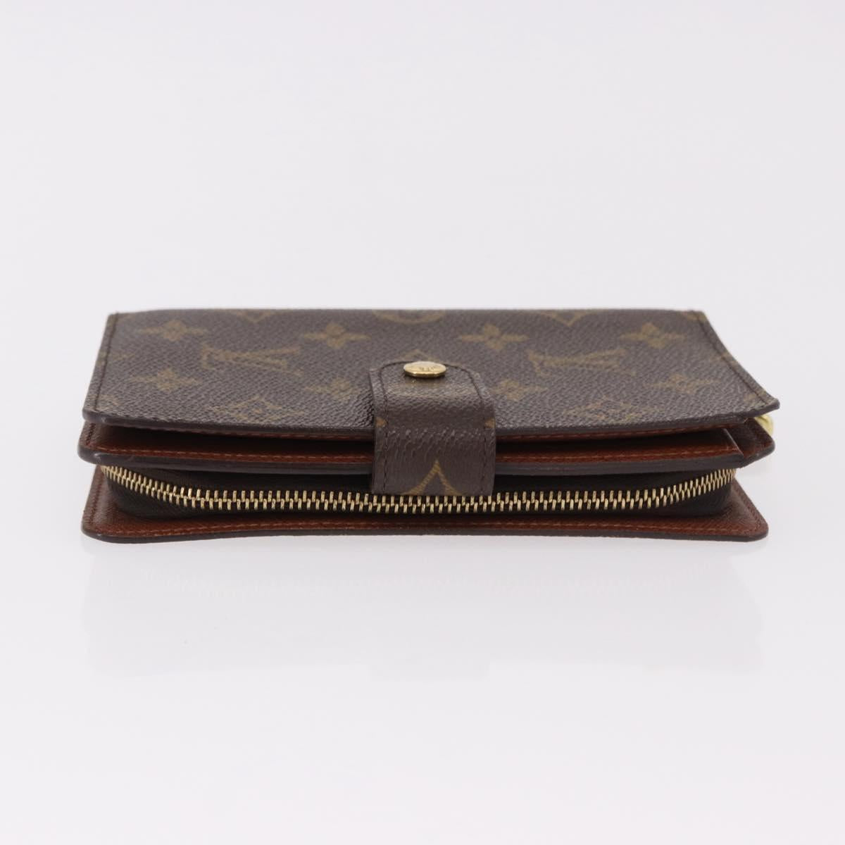 LOUIS VUITTON Monogram Porto Papie Zip Wallet M61207 LV Auth bs36123V