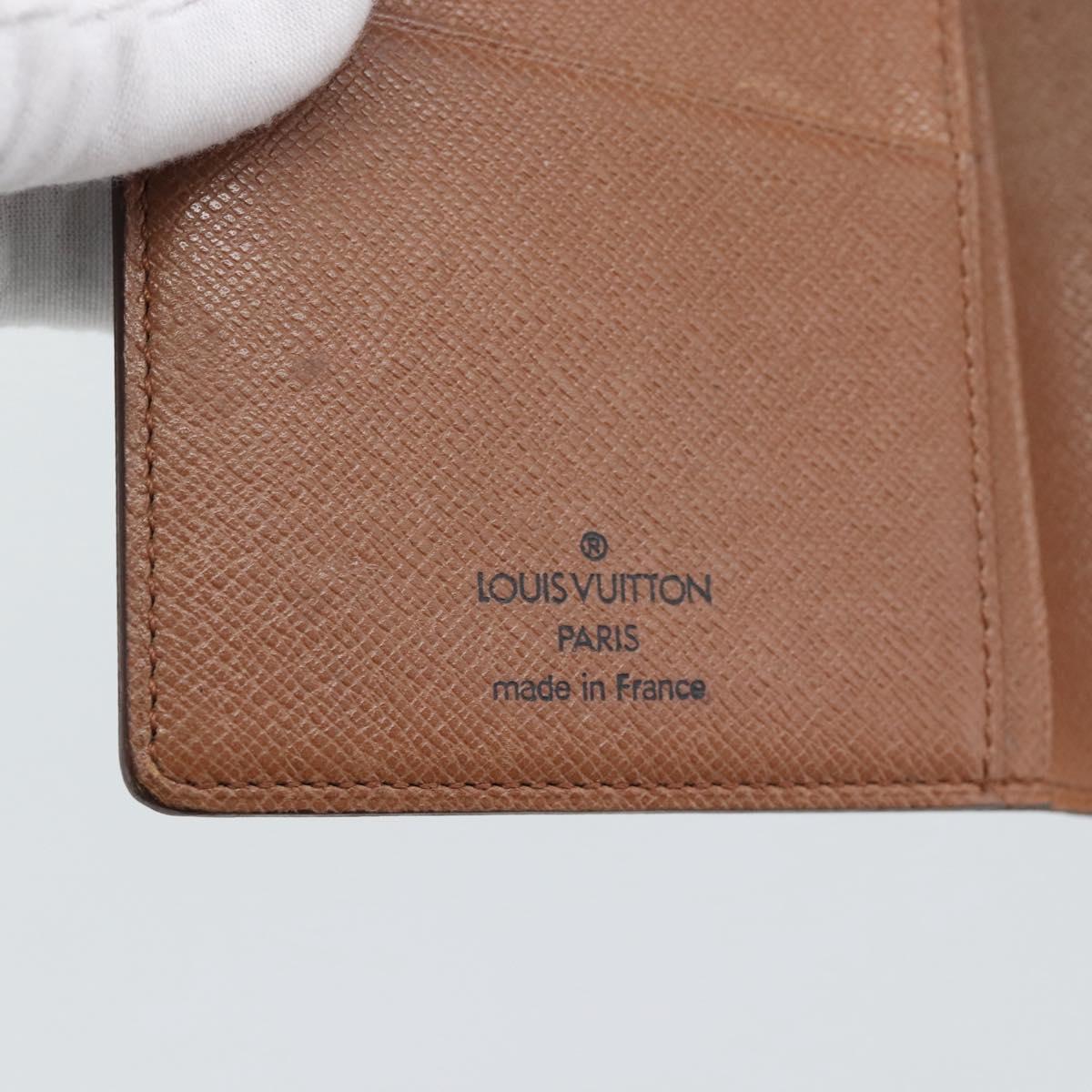 LOUIS VUITTON Monogram Porte Valeurs Cartes Credit Wallet M61823 LV Auth bs36124