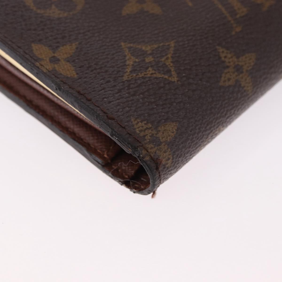 LOUIS VUITTON Monogram Porte Monnaie Billets Viennois Wallet M61663 Auth bs36125
