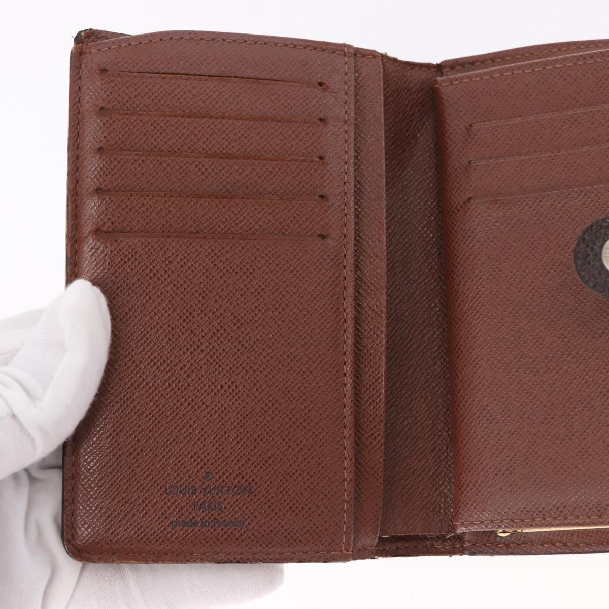 LOUIS VUITTON Monogram Porte Monnaie Billets Viennois Wallet M61663 Auth bs36125