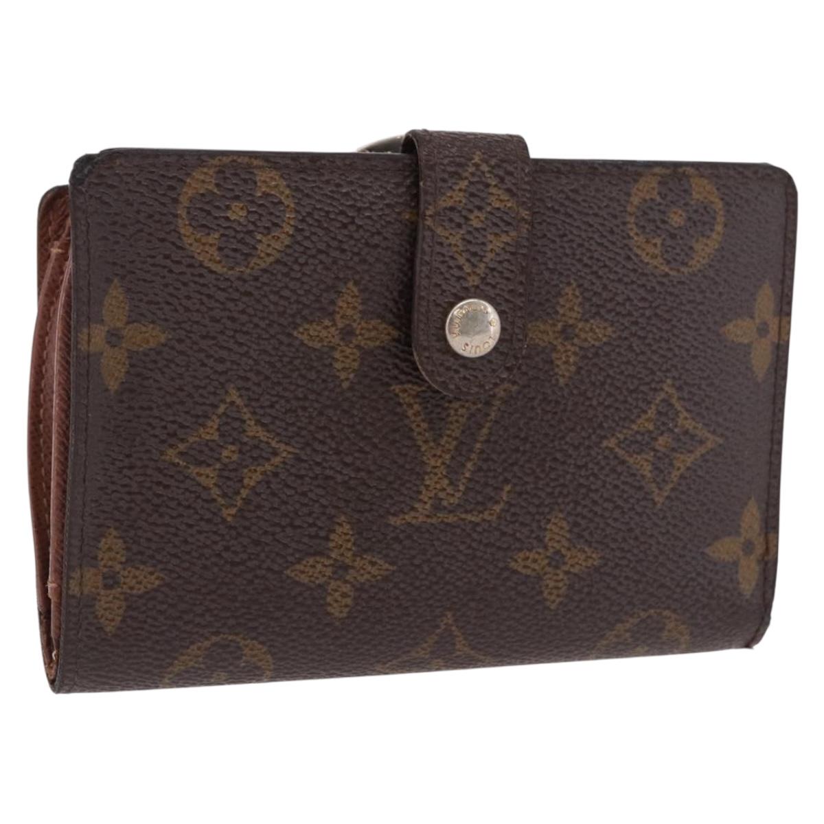 LOUIS VUITTON Monogram Porte Monnaie Billets Viennois Wallet M61663 Auth bs36125