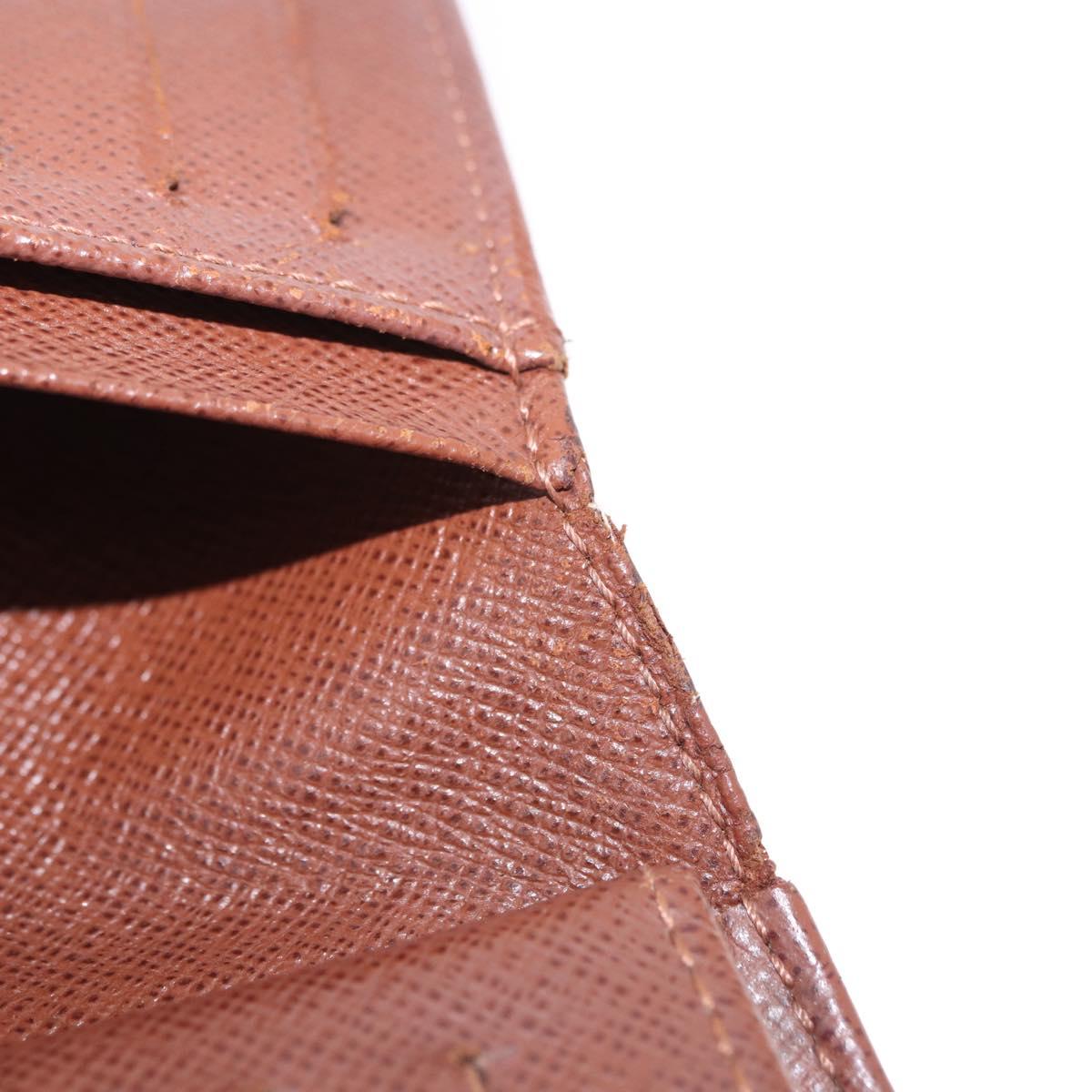 LOUIS VUITTON Monogram Porte Monnaie Billets Viennois Wallet M61663 Auth bs36125