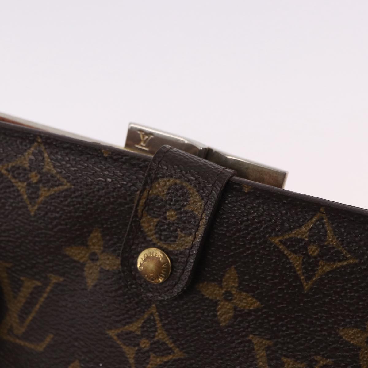 LOUIS VUITTON Monogram Continental Clutch Wallet T61217 LV Auth bs36126