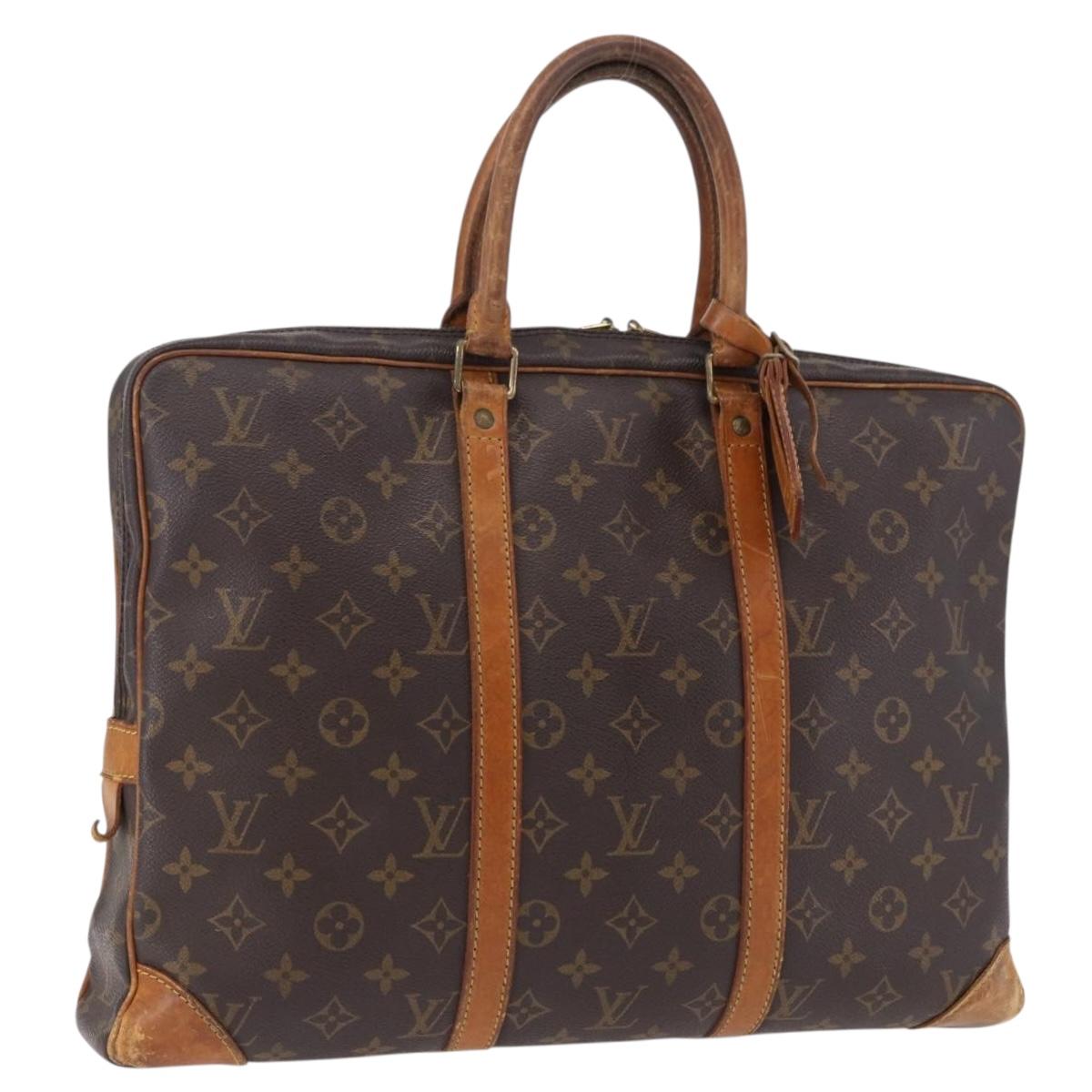 LOUIS VUITTON Monogram Porte Documents Voyage Business Bag M53361 Auth bs36129