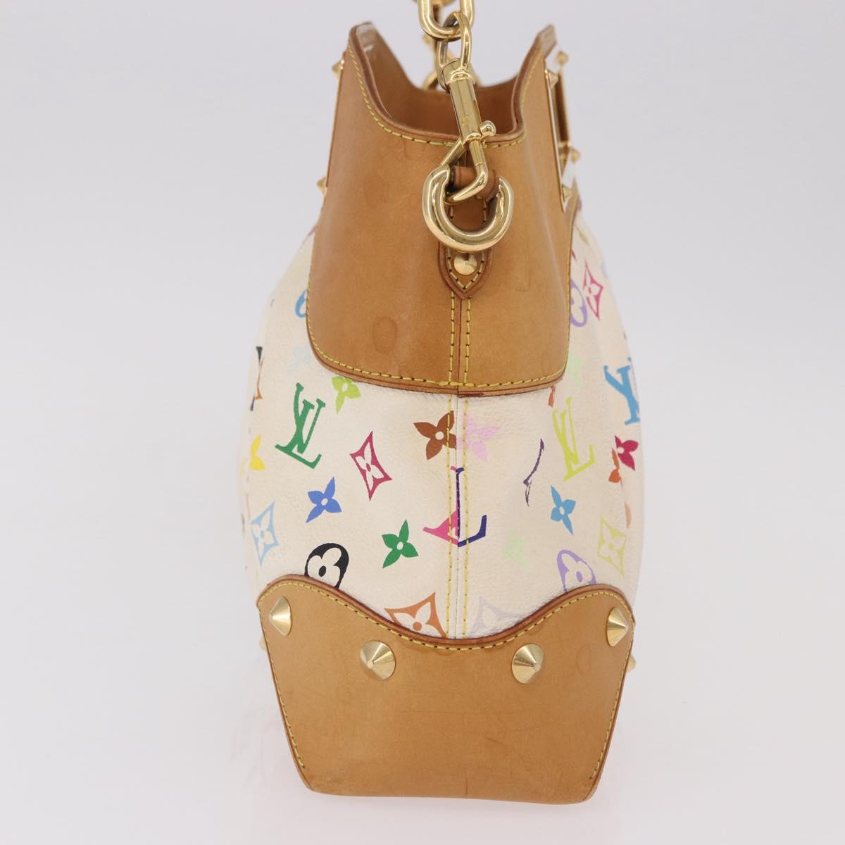 LOUIS VUITTON Monogram Multicolor Judy MM Bag 2way White M40255 LV Auth bs36132A
