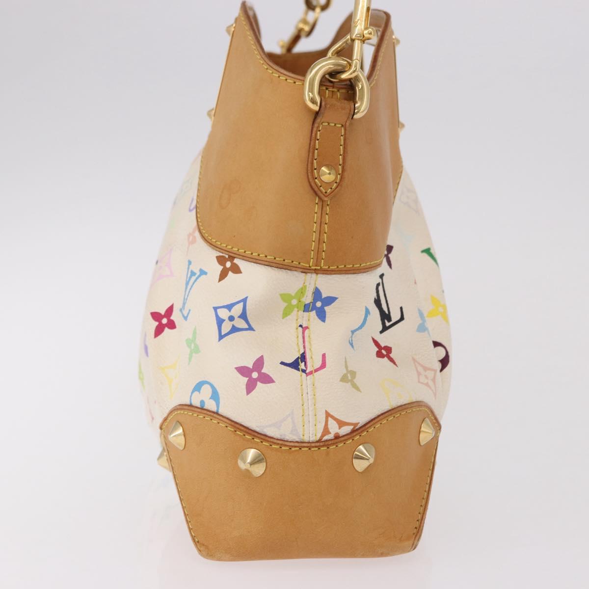 LOUIS VUITTON Monogram Multicolor Judy MM Bag 2way White M40255 LV Auth bs36132A