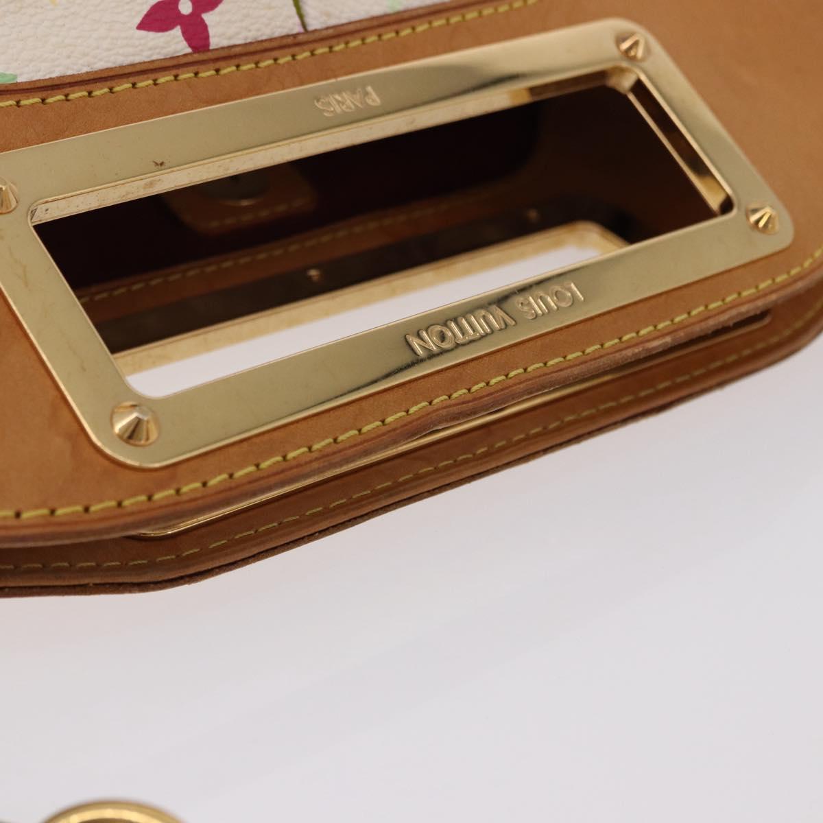 LOUIS VUITTON Monogram Multicolor Judy MM Bag 2way White M40255 LV Auth bs36132A