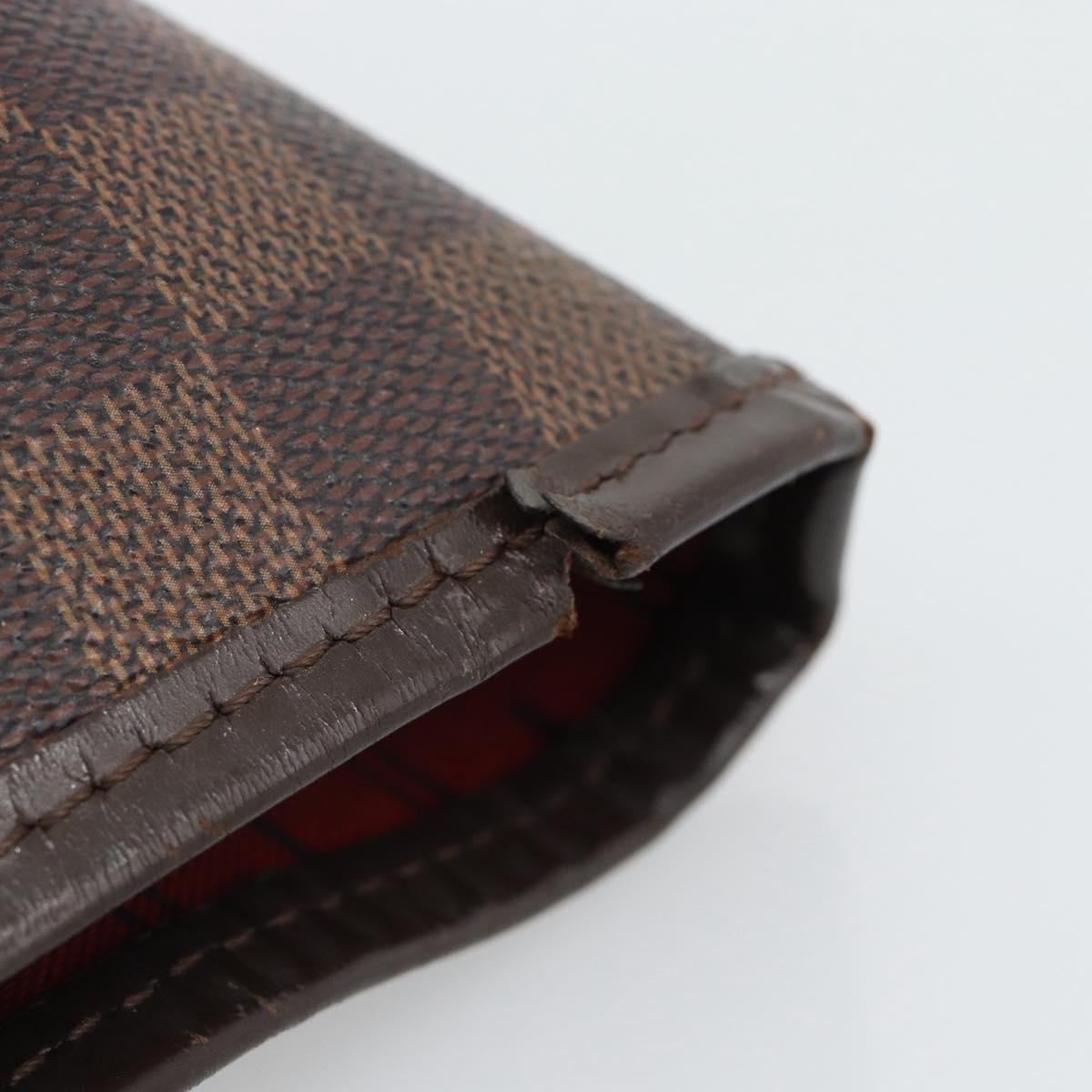 LOUIS VUITTON Damier Ebene Neverfull MM Tote Bag N51105 LV Auth bs36133