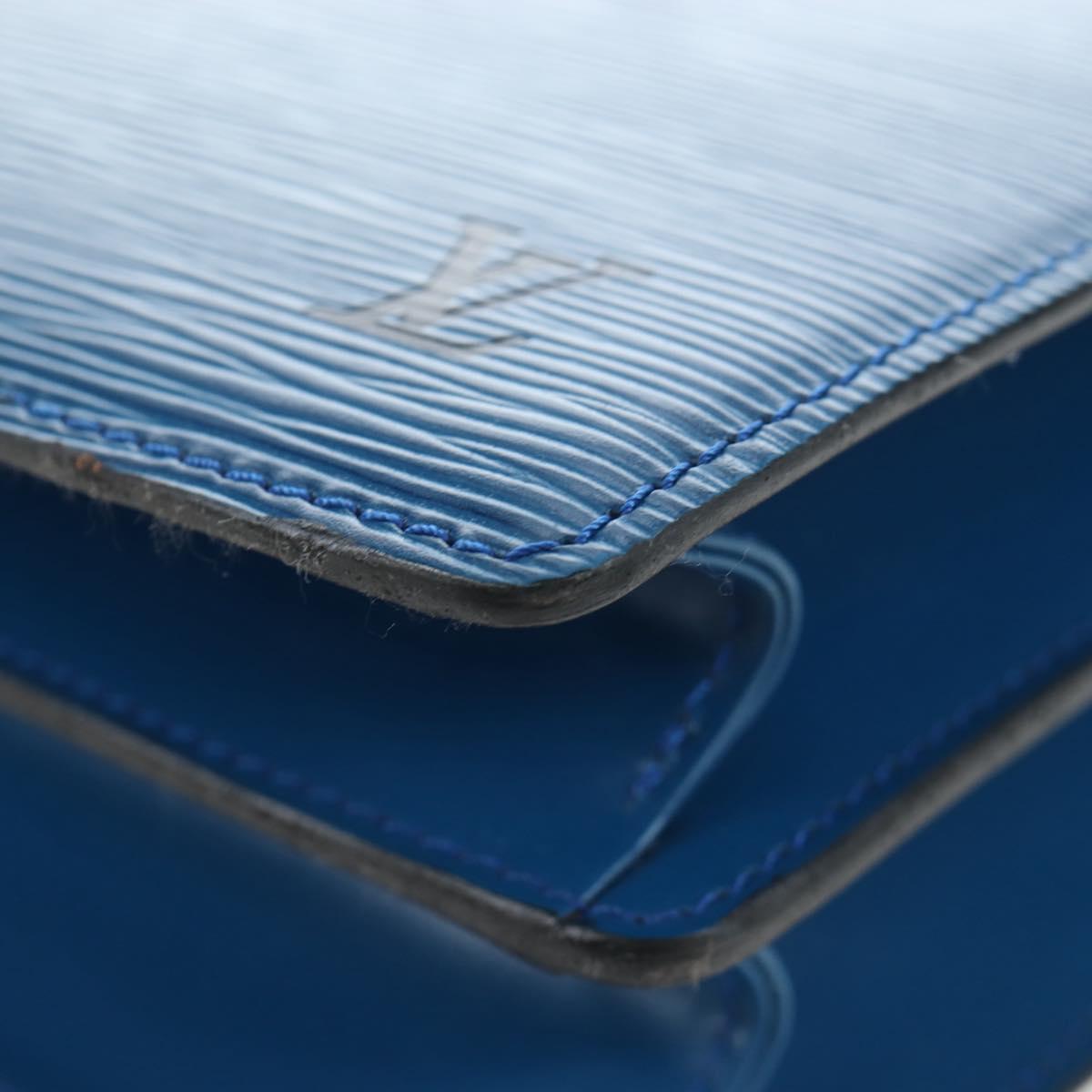 LOUIS VUITTON Epi Capuchin Shoulder Bag Blue M52345 LV Auth bs36136A