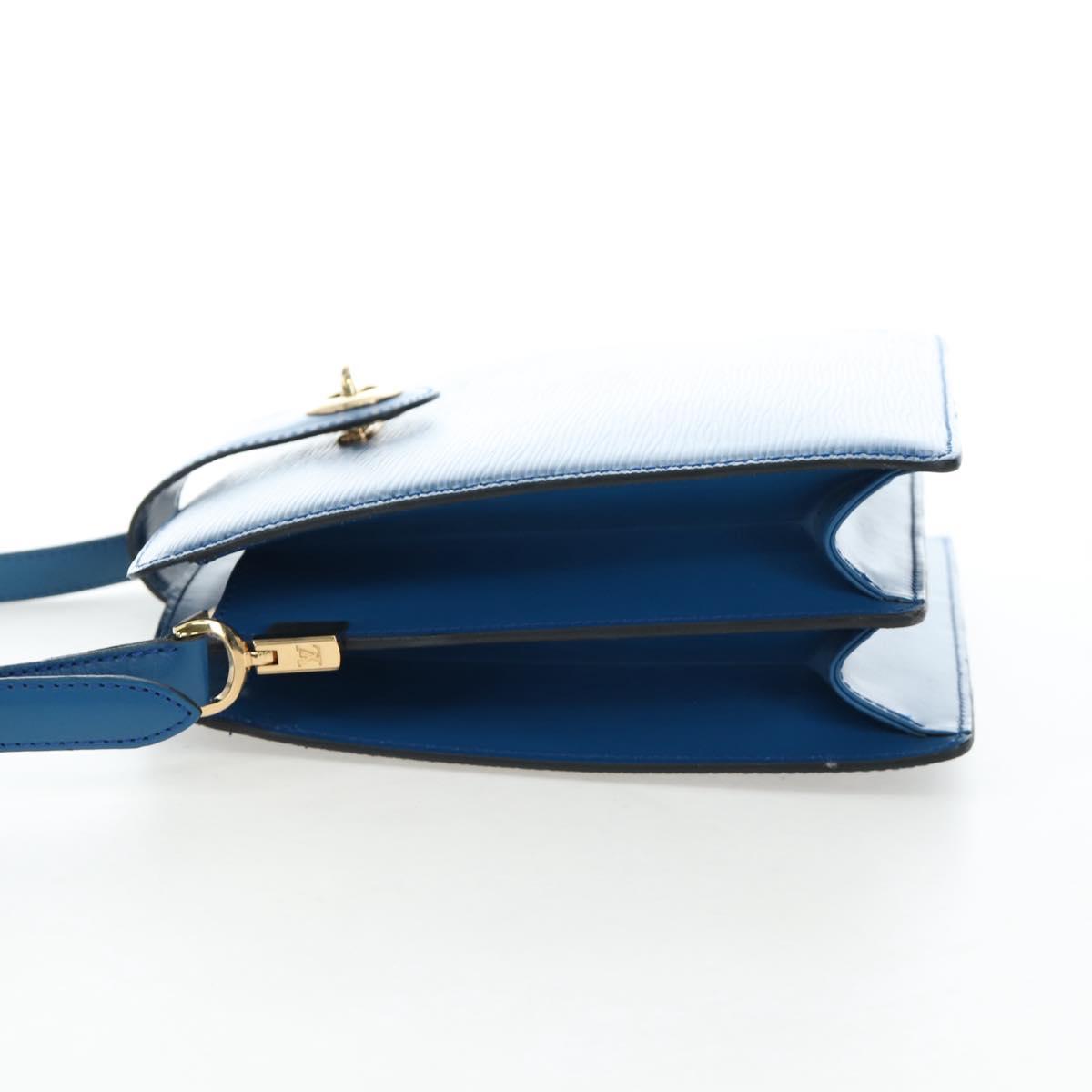 LOUIS VUITTON Epi Capuchin Shoulder Bag Blue M52345 LV Auth bs36136A