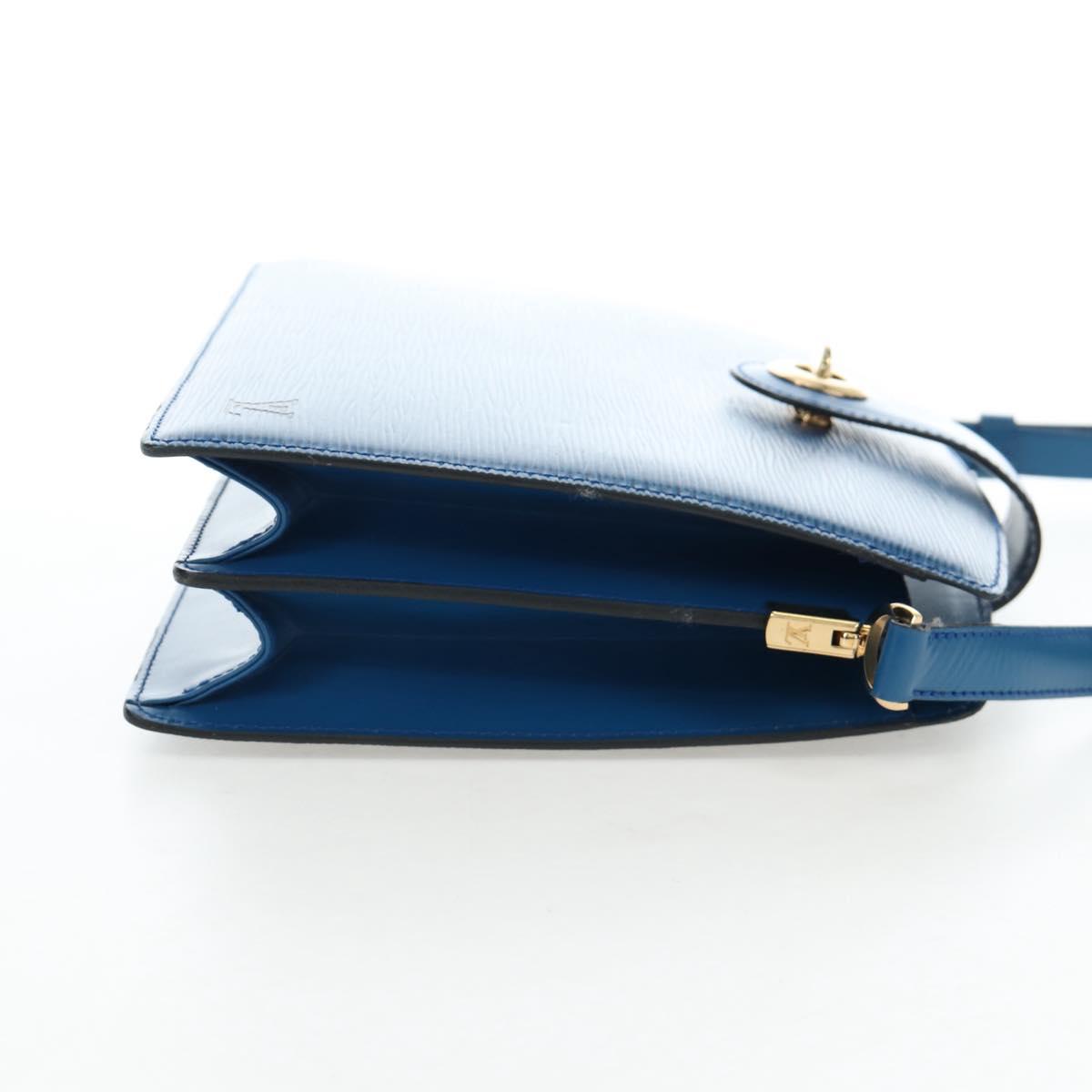 LOUIS VUITTON Epi Capuchin Shoulder Bag Blue M52345 LV Auth bs36136A