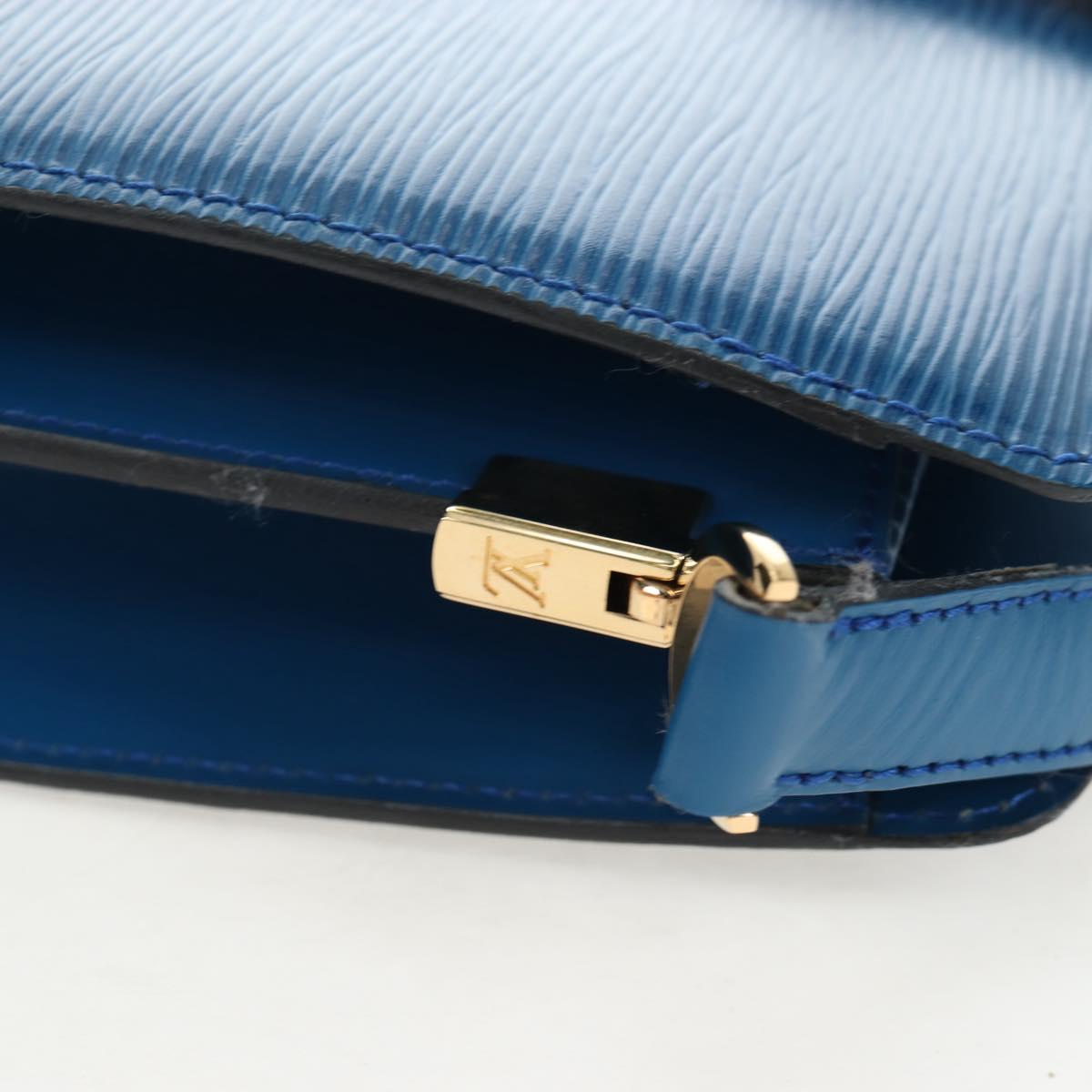 LOUIS VUITTON Epi Capuchin Shoulder Bag Blue M52345 LV Auth bs36136A