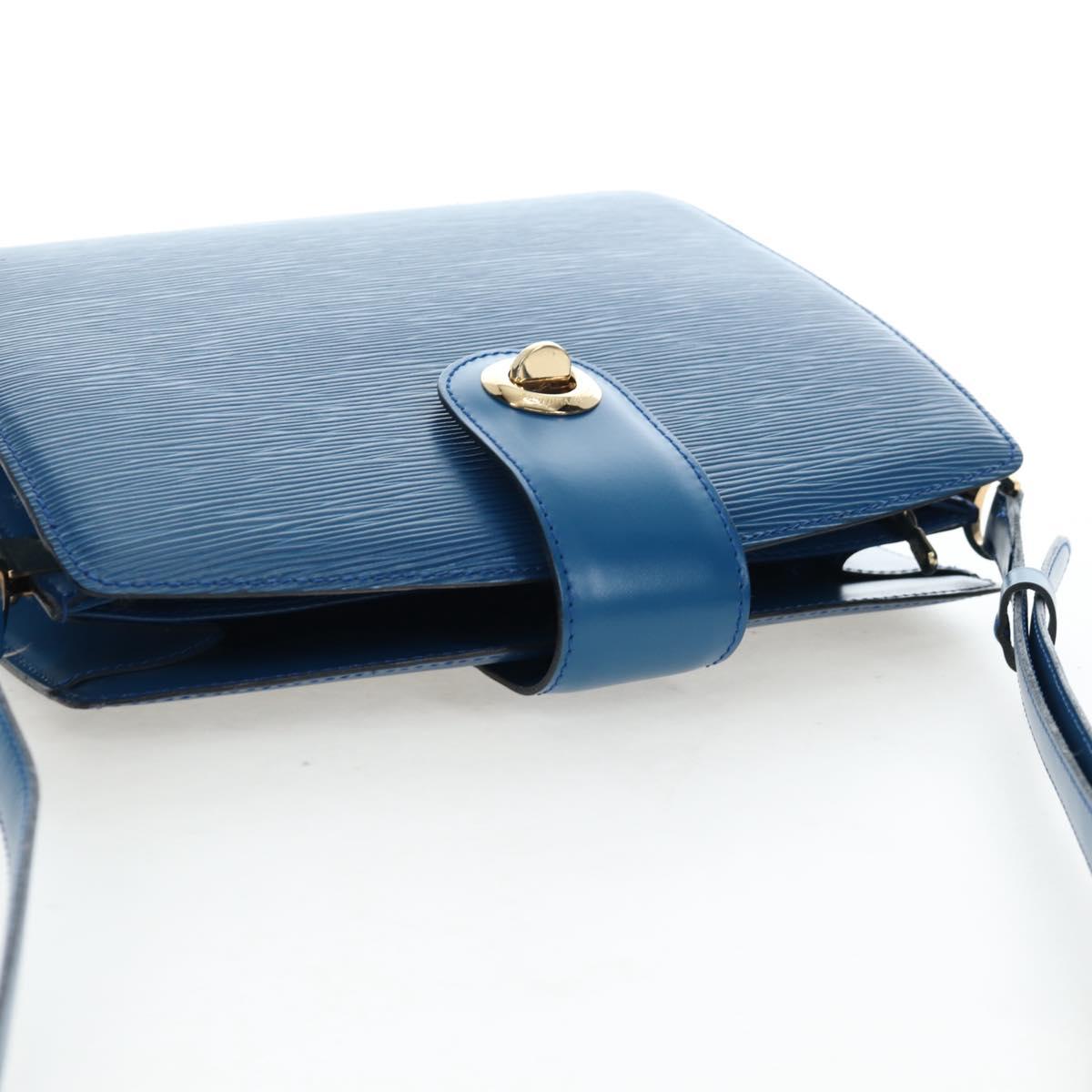 LOUIS VUITTON Epi Capuchin Shoulder Bag Blue M52345 LV Auth bs36136A