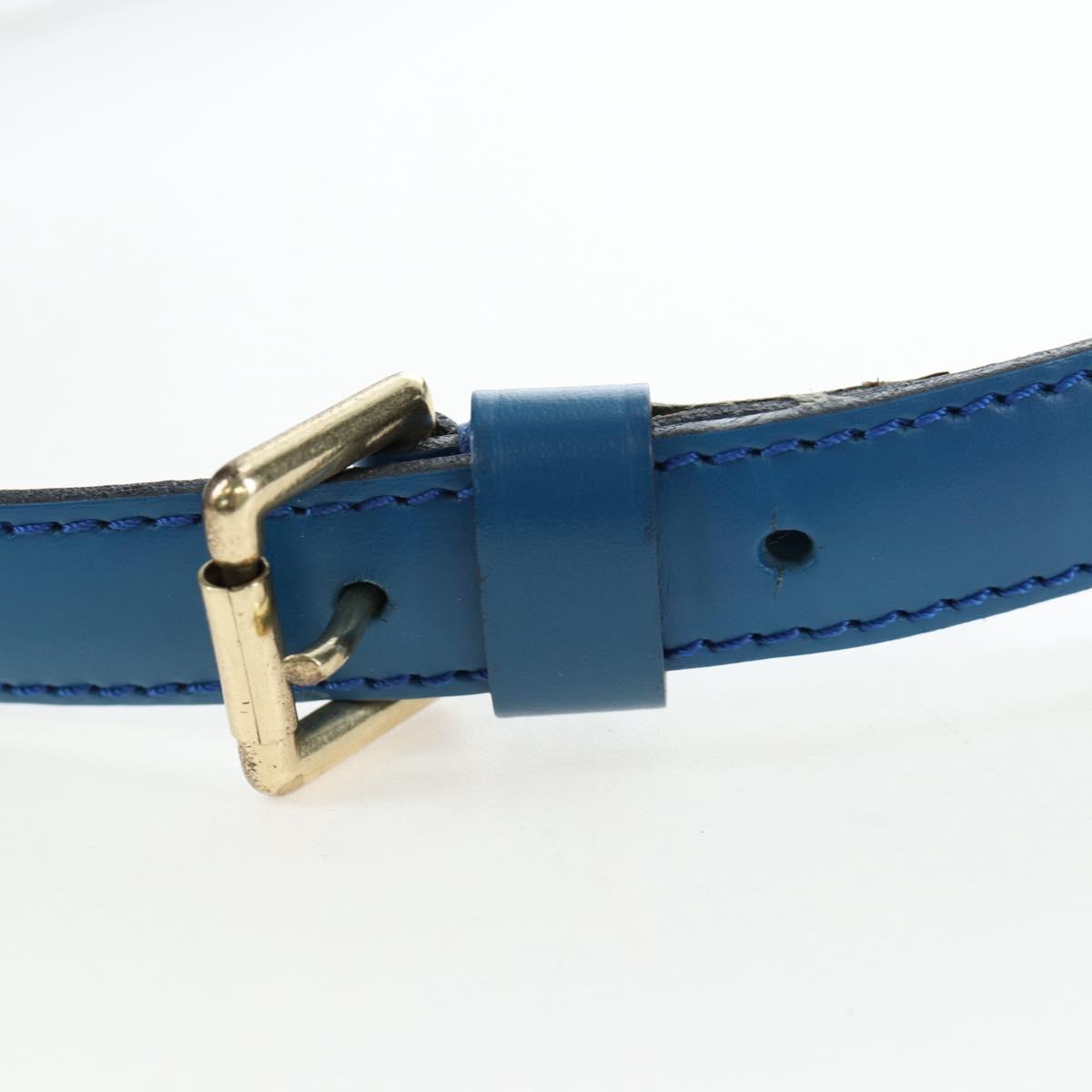 LOUIS VUITTON Epi Capuchin Shoulder Bag Blue M52345 LV Auth bs36136A