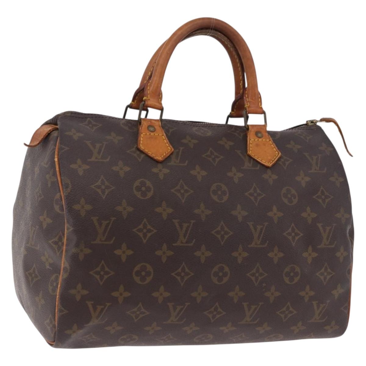 LOUIS VUITTON Monogram Speedy 30 Hand Bag M41526 LV Auth bs36139