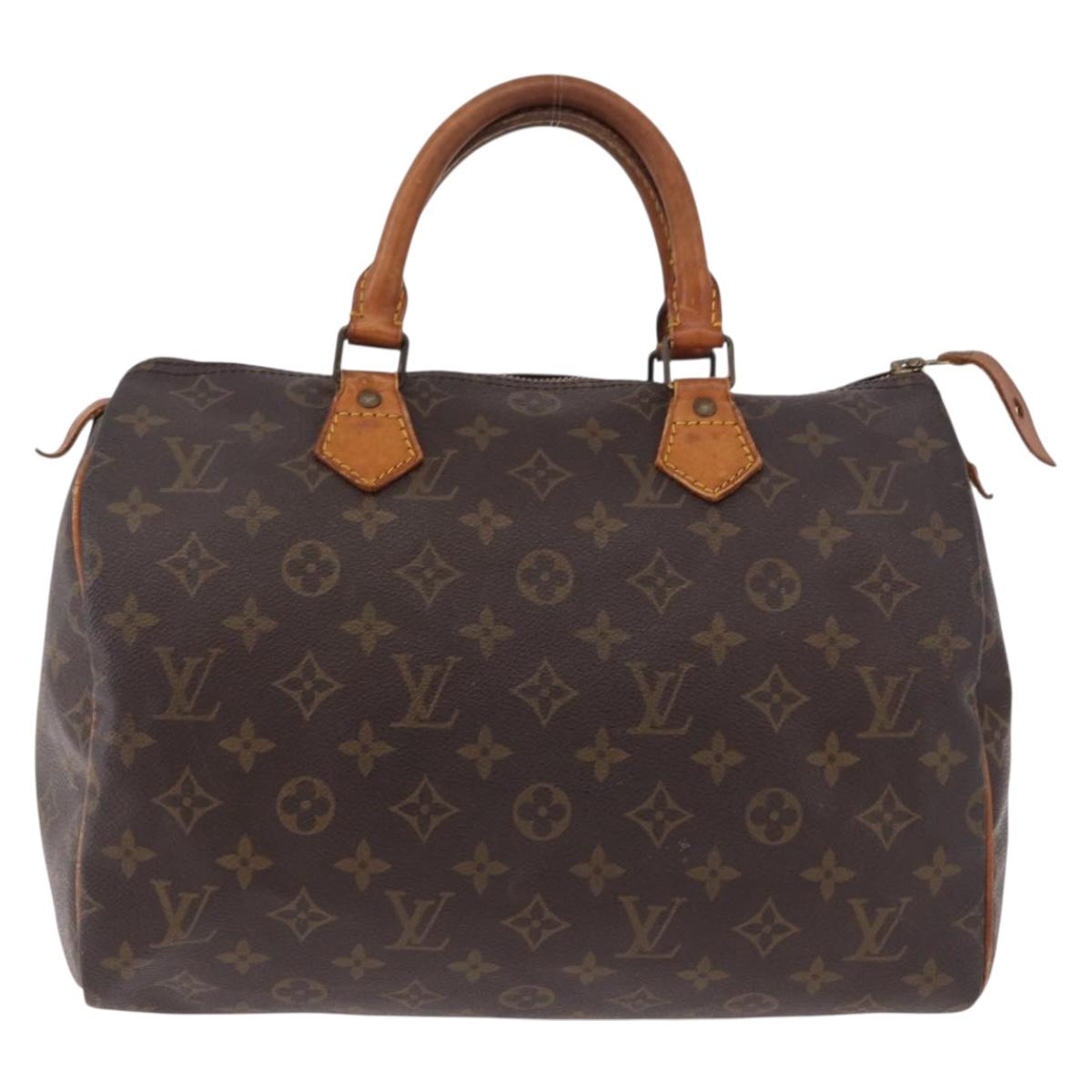 LOUIS VUITTON Monogram Speedy 30 Hand Bag M41526 LV Auth bs36139