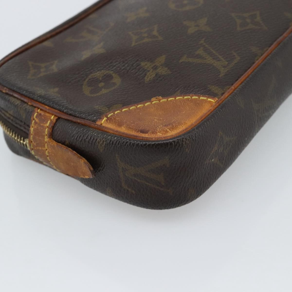 LOUIS VUITTON Monogram Marly Dragonne PM Clutch Bag M51827 LV Auth bs36142