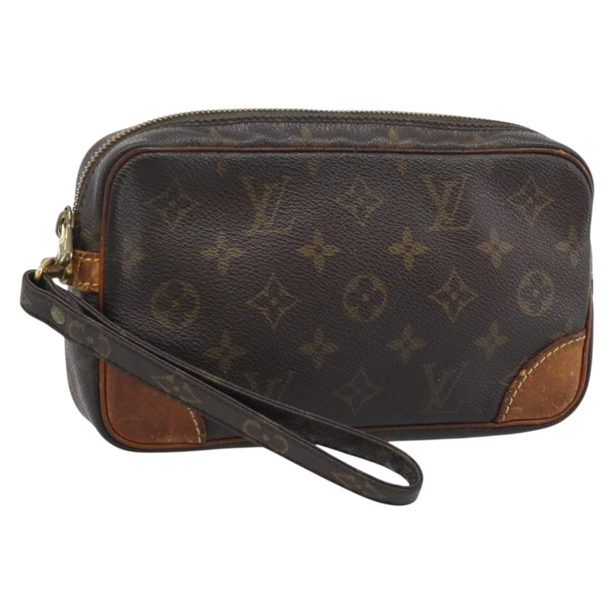 LOUIS VUITTON Monogram Marly Dragonne PM Clutch Bag M51827 LV Auth bs36142